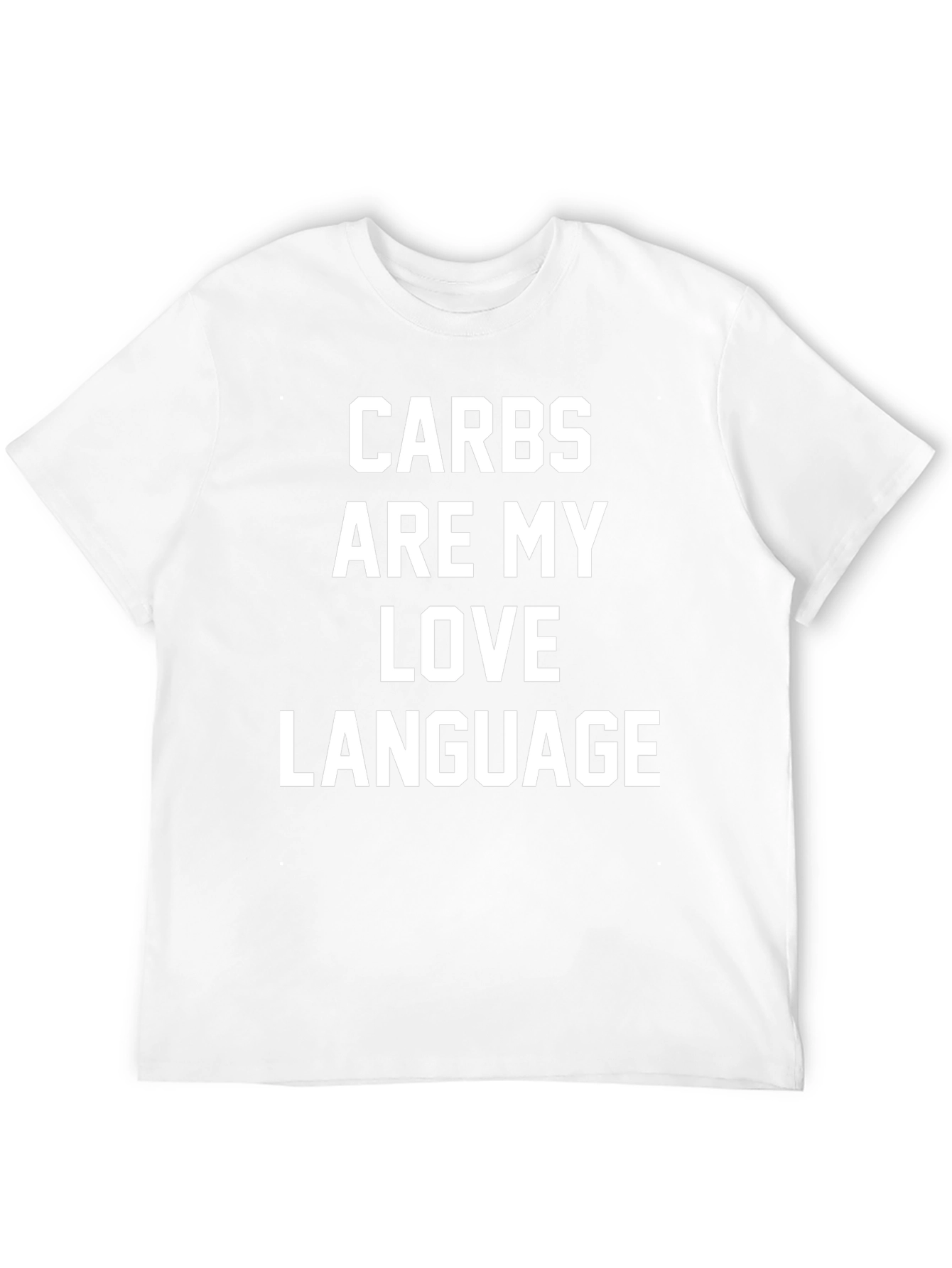 Carbs Are My Love Language Black T-Shirt