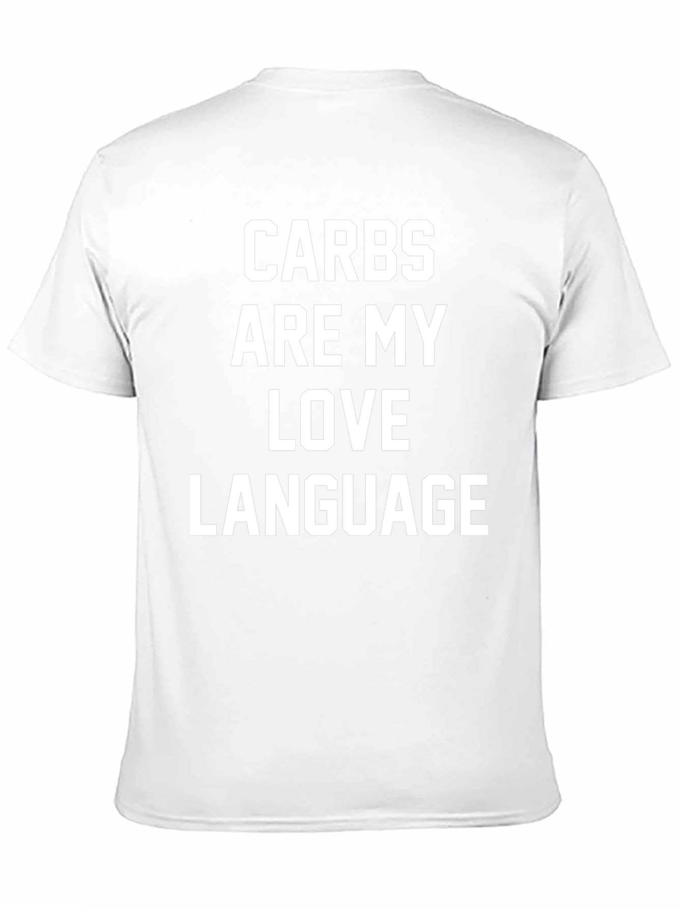 Carbs Are My Love Language Black T-Shirt