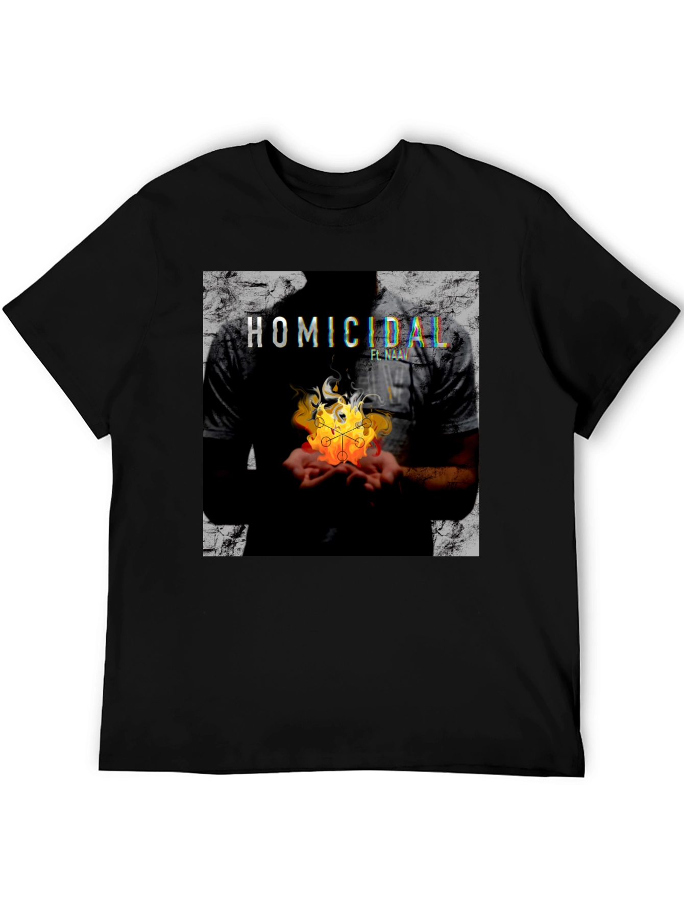 Homicidal Flame Graphic Tee - Modern Streetwear