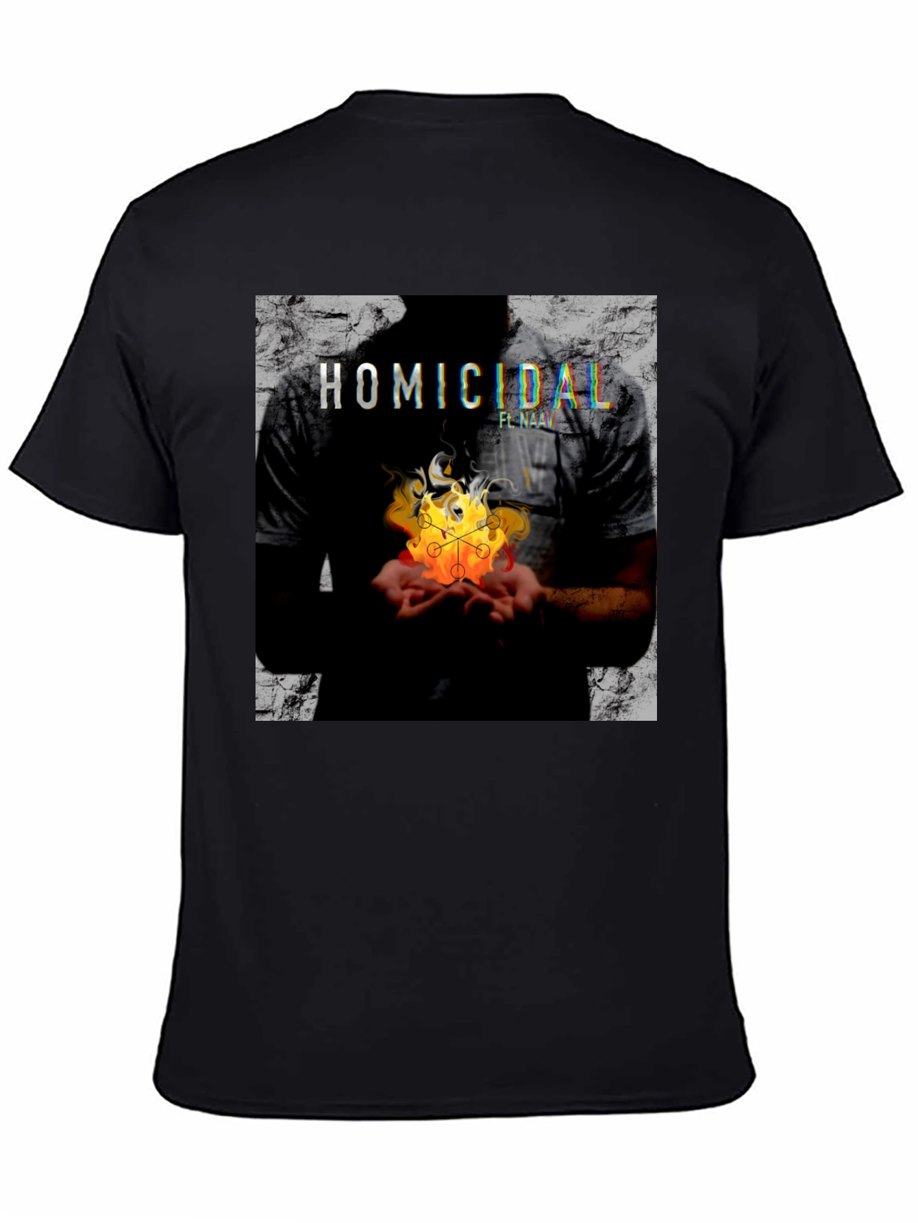 Homicidal Flame Graphic Tee - Modern Streetwear