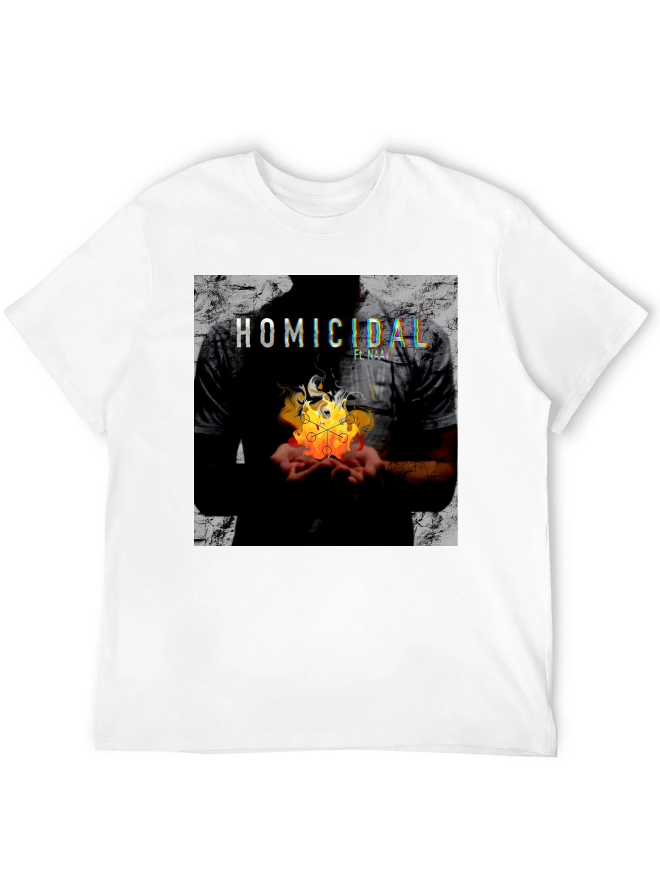 Homicidal Flame Graphic Tee - Modern Streetwear