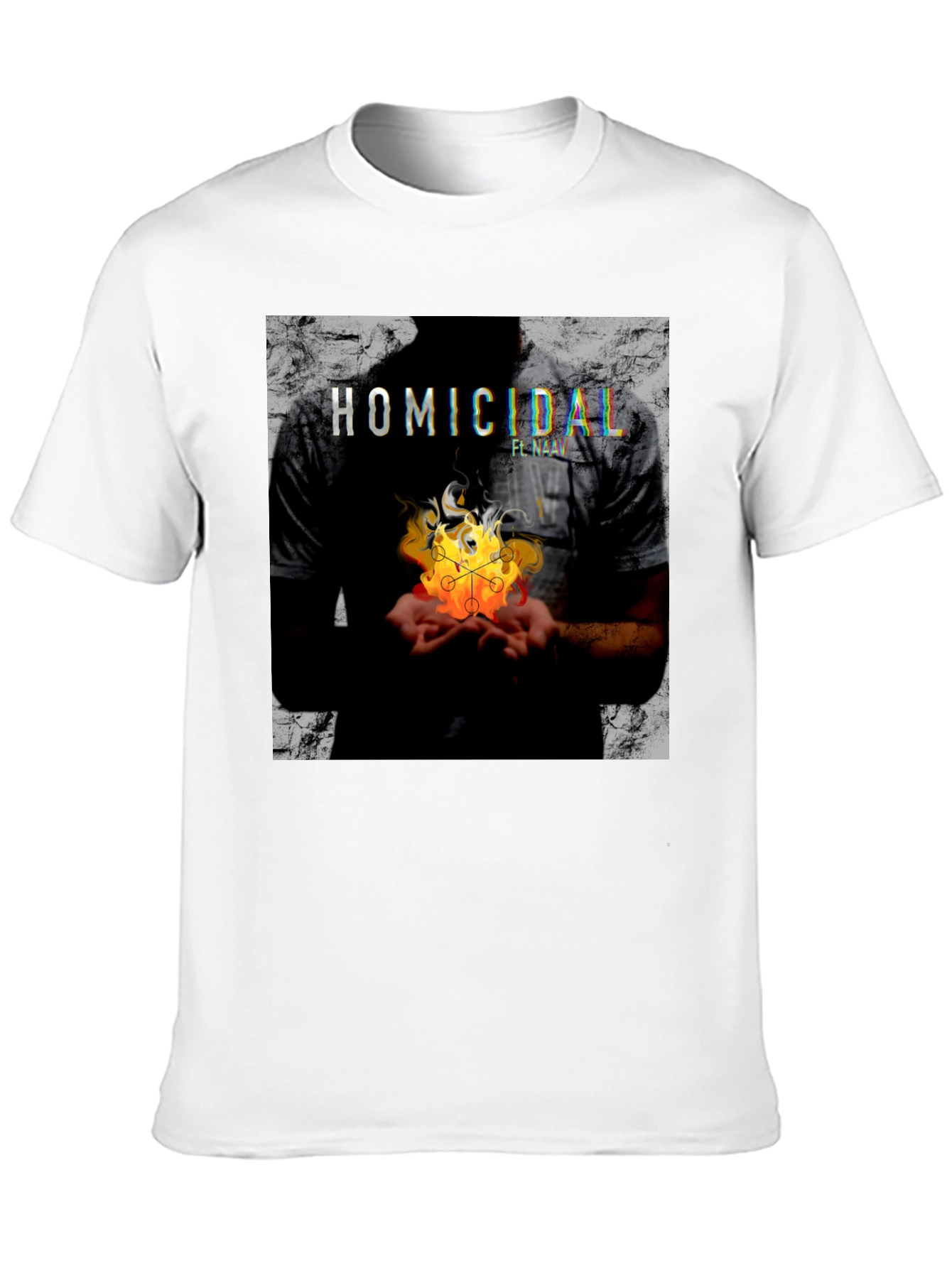 Homicidal Flame Graphic Tee - Modern Streetwear