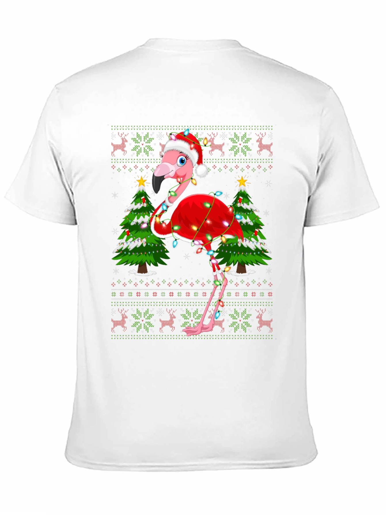 Festive Flamingo Christmas T-Shirt