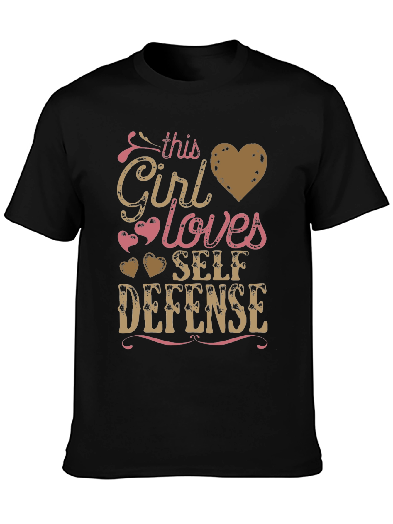Girl Loves Self Defense T-Shirt