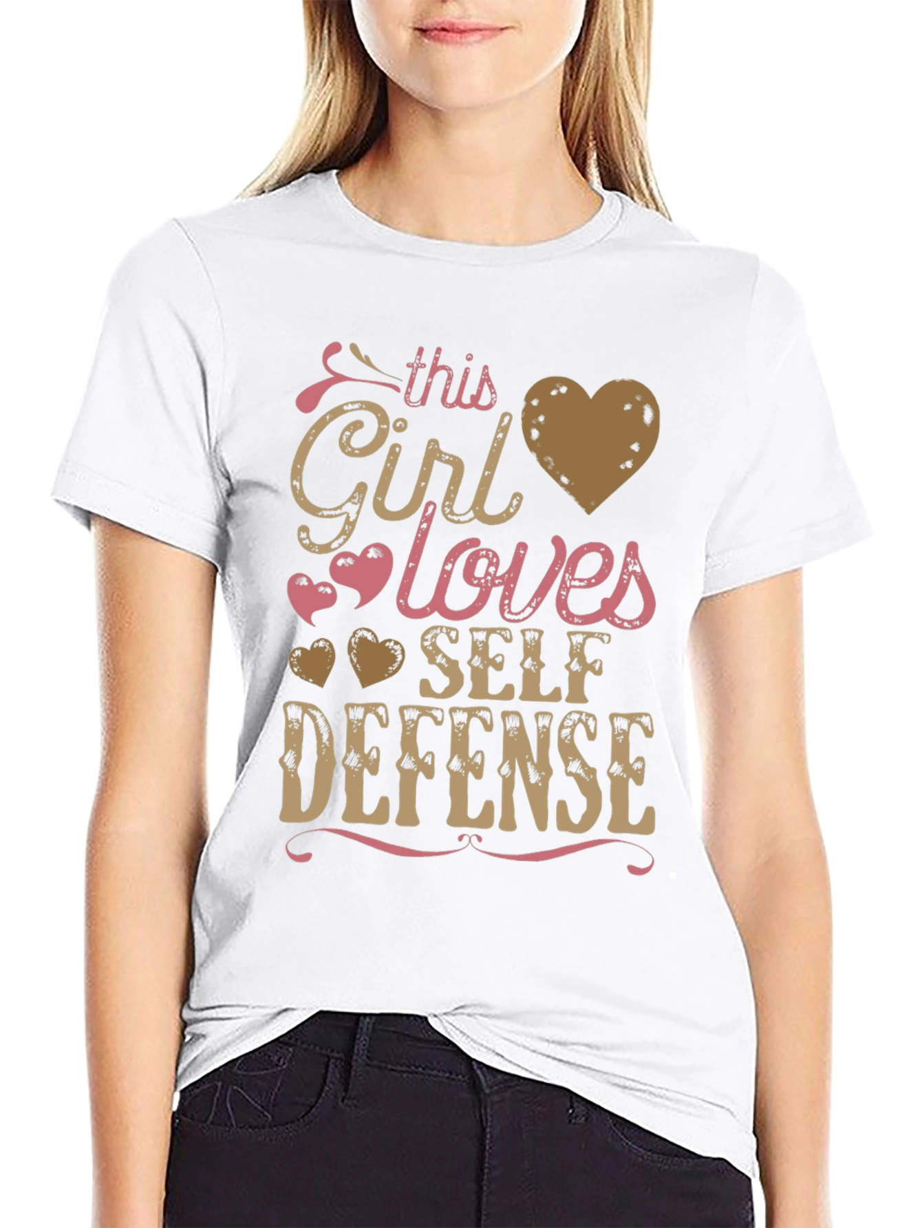 Girl Loves Self Defense T-Shirt