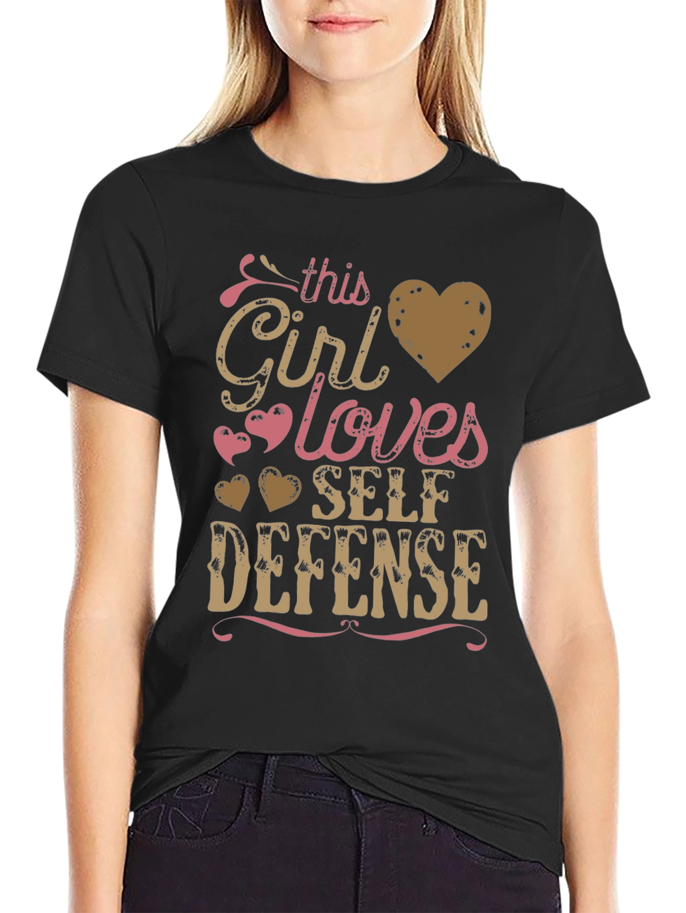 Girl Loves Self Defense T-Shirt