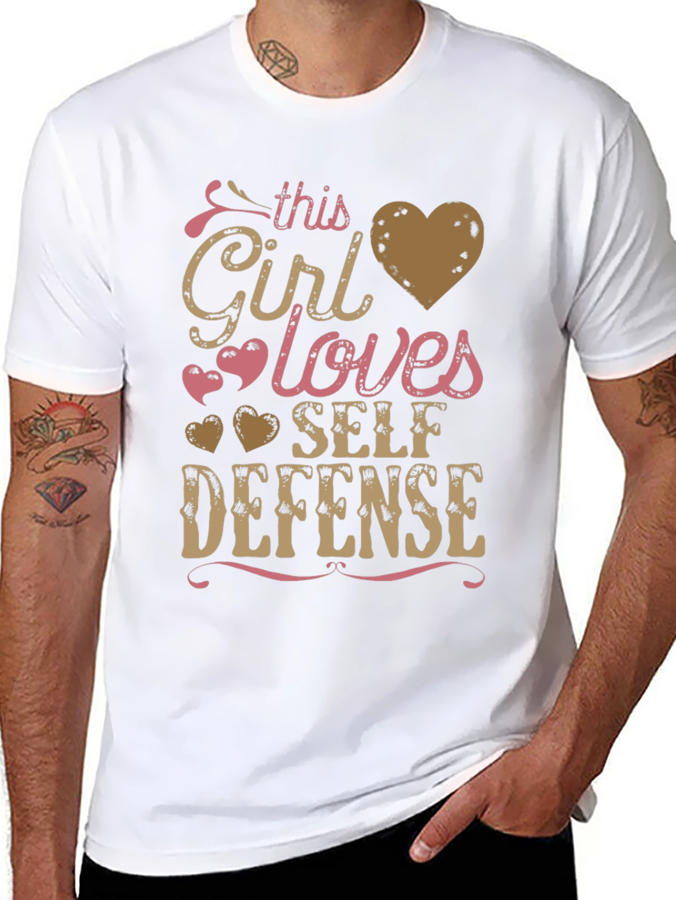 Girl Loves Self Defense T-Shirt