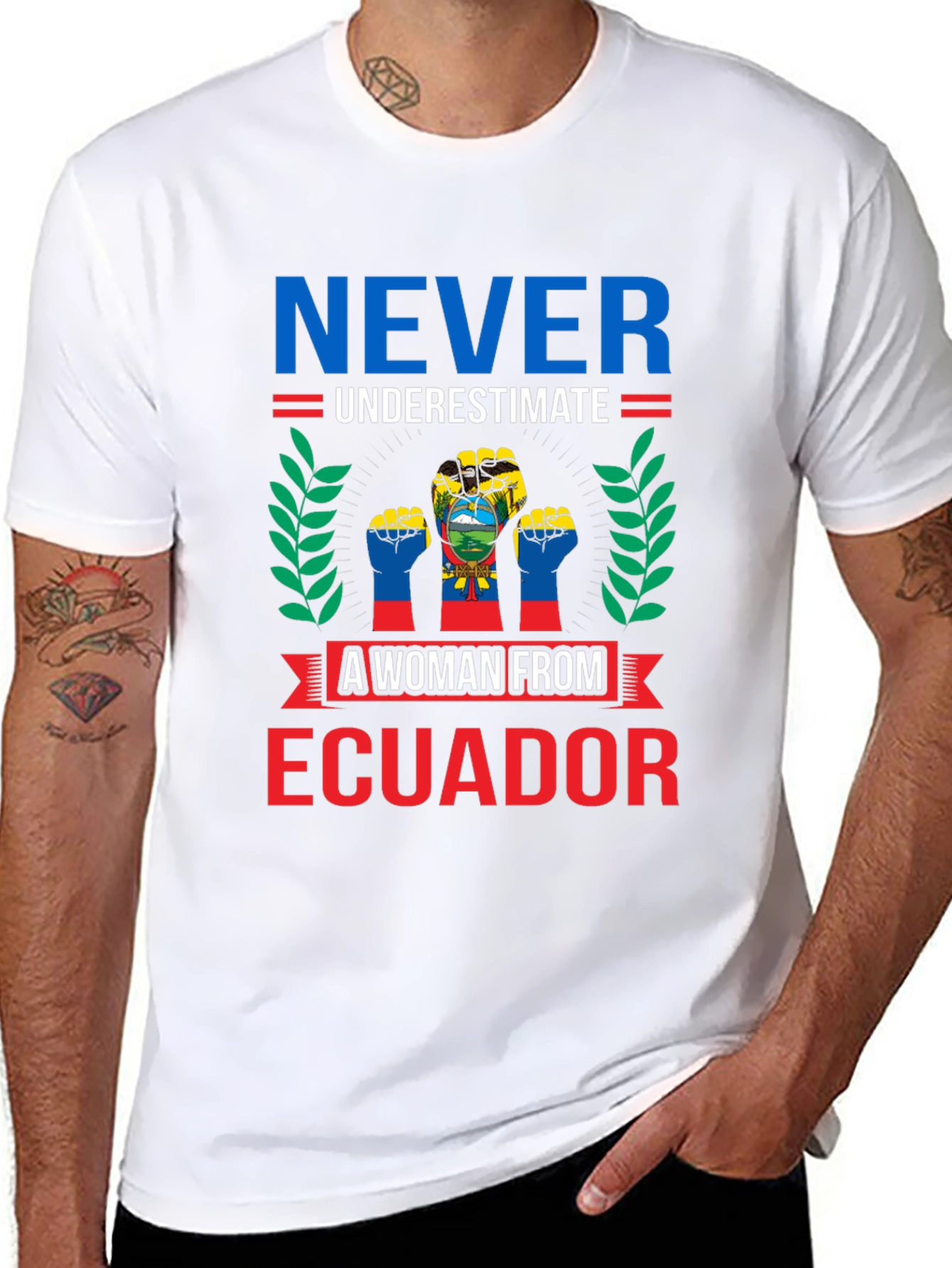 Ecuadorian Woman T-Shirt - Never Underestimate