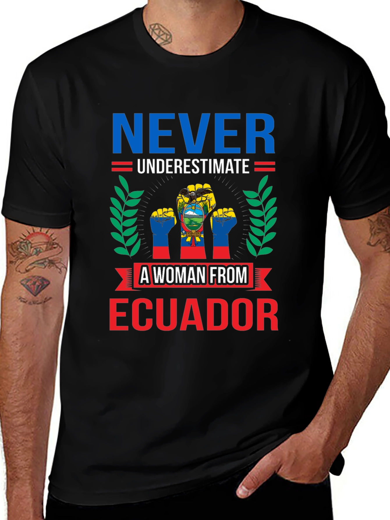 Ecuadorian Woman T-Shirt - Never Underestimate