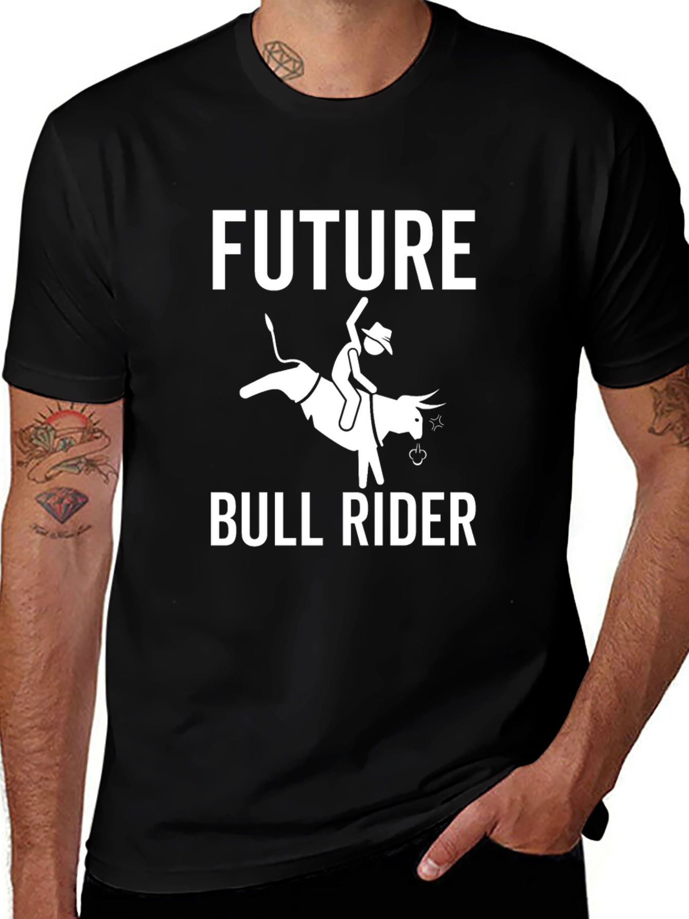 Future Bull Rider Graphic Tee | Rodeo Fan T-Shirt
