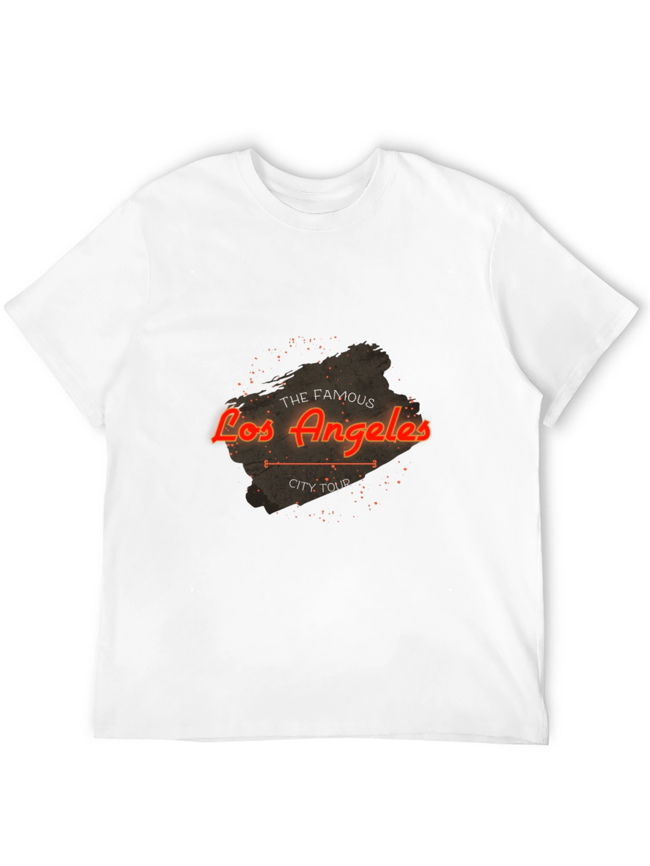 Los Angeles City Tour Black Graphic Tee