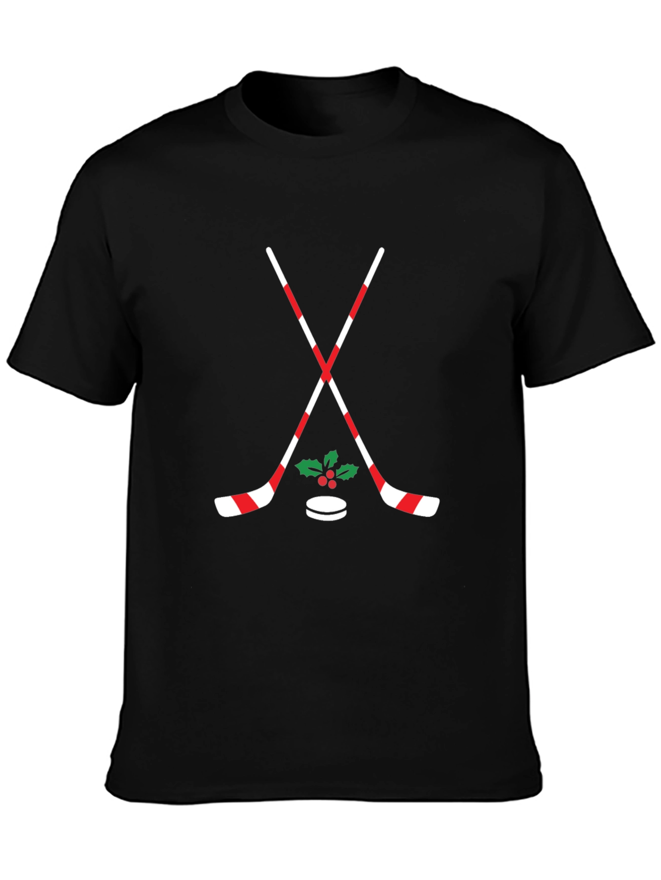 Festive Hockey T-Shirt: Holiday Cheer on Ice