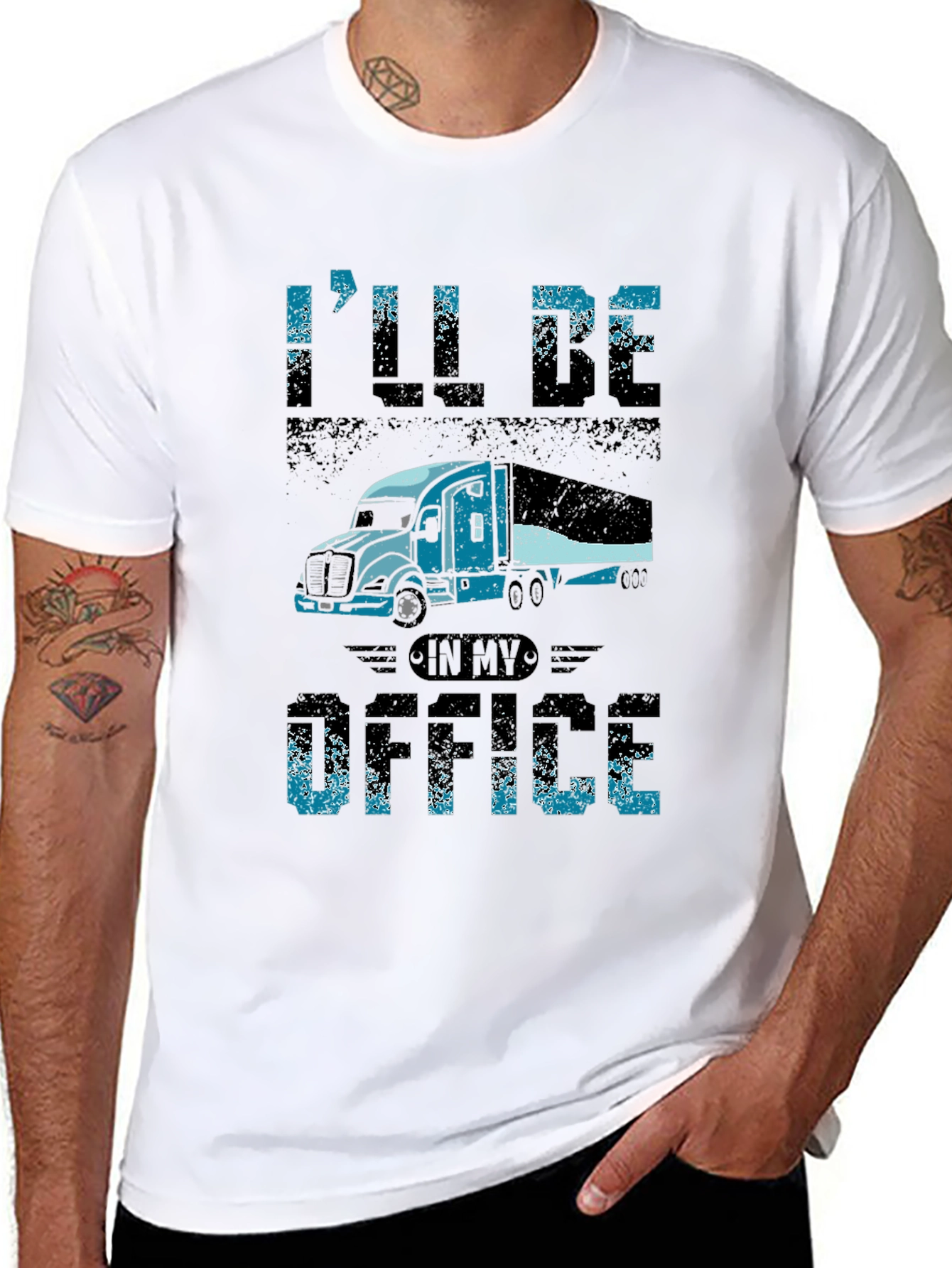 Trucker T-Shirt - Ill Be In My Office