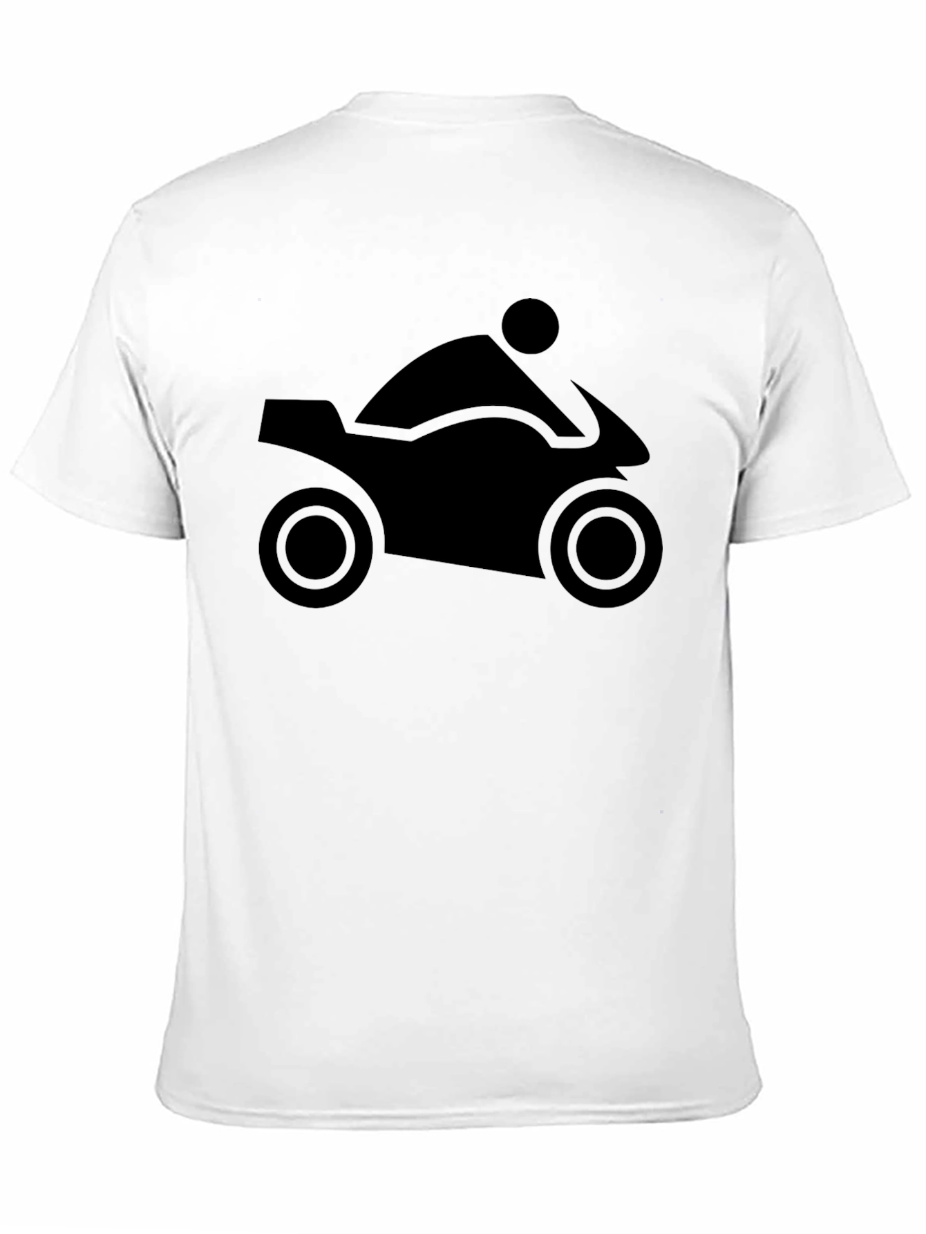 Motorcycle Silhouette T-Shirt - Black Graphic Tee
