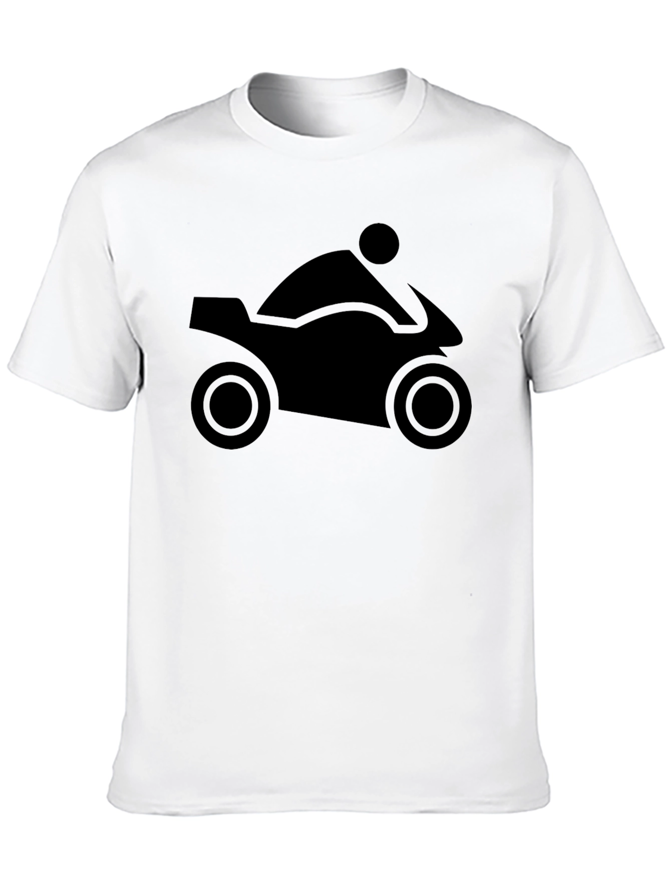 Motorcycle Silhouette T-Shirt - Black Graphic Tee