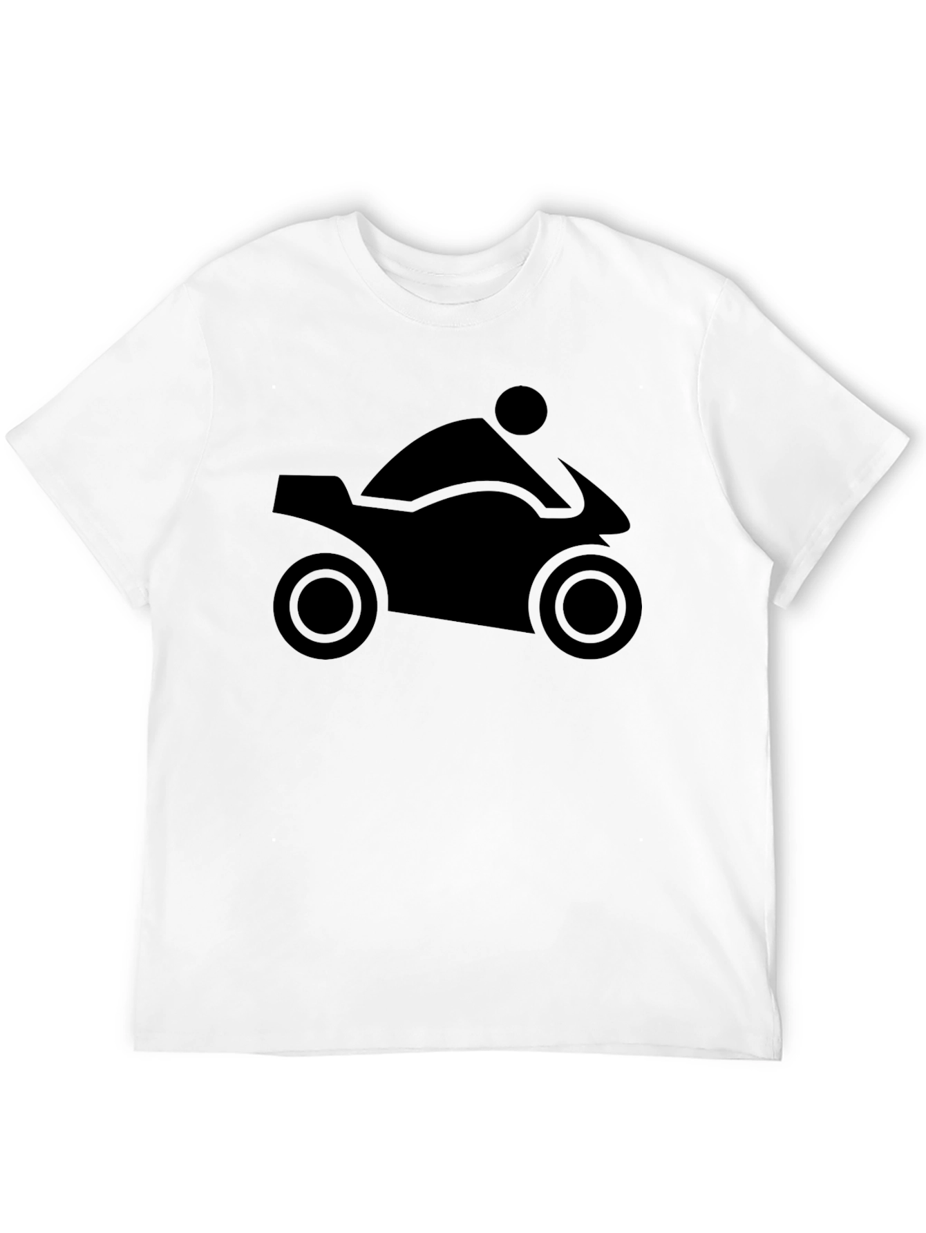 Motorcycle Silhouette T-Shirt - Black Graphic Tee