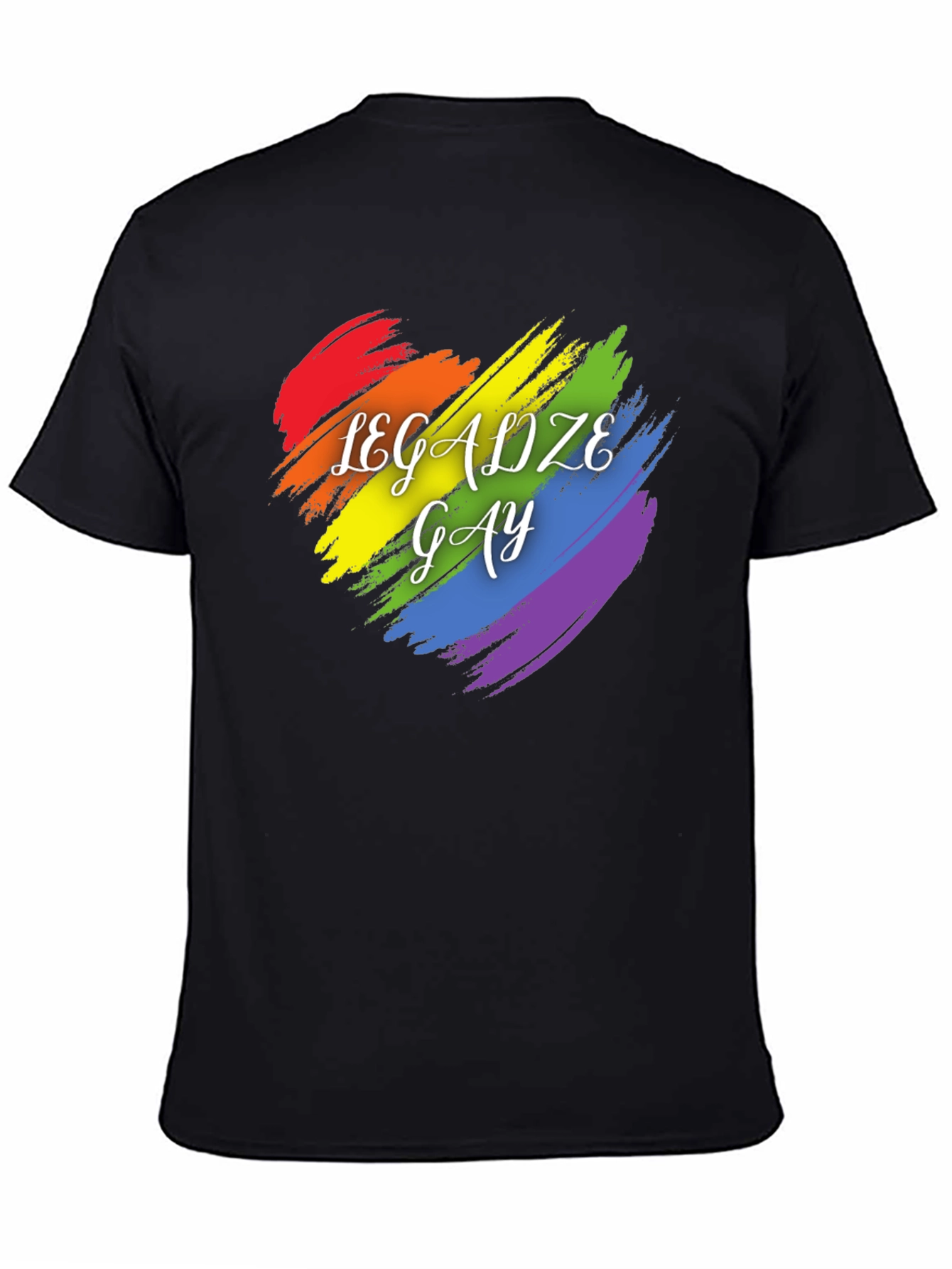 Legalize Gay Pride T-Shirt Rainbow Heart Tee