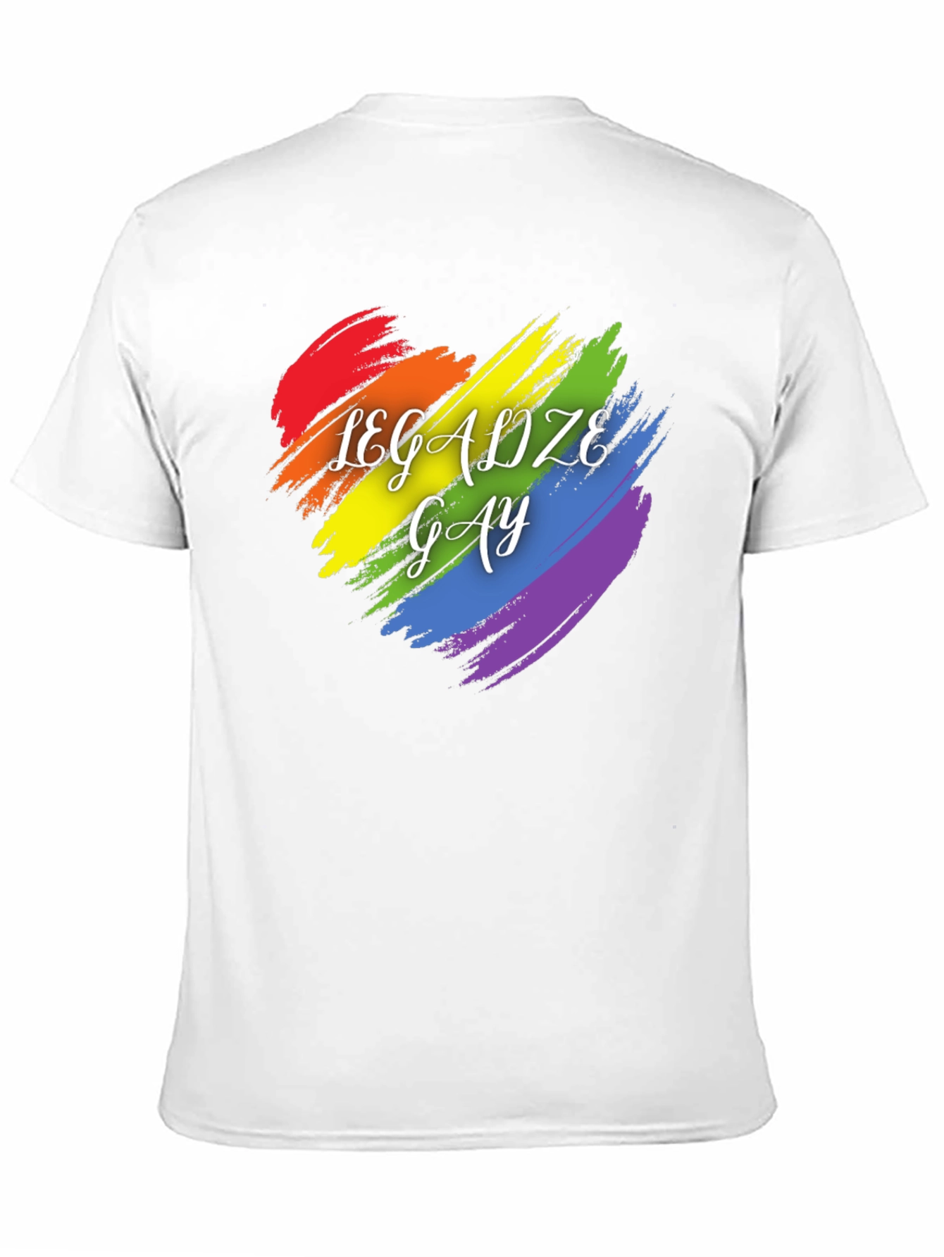 Legalize Gay Pride T-Shirt Rainbow Heart Tee