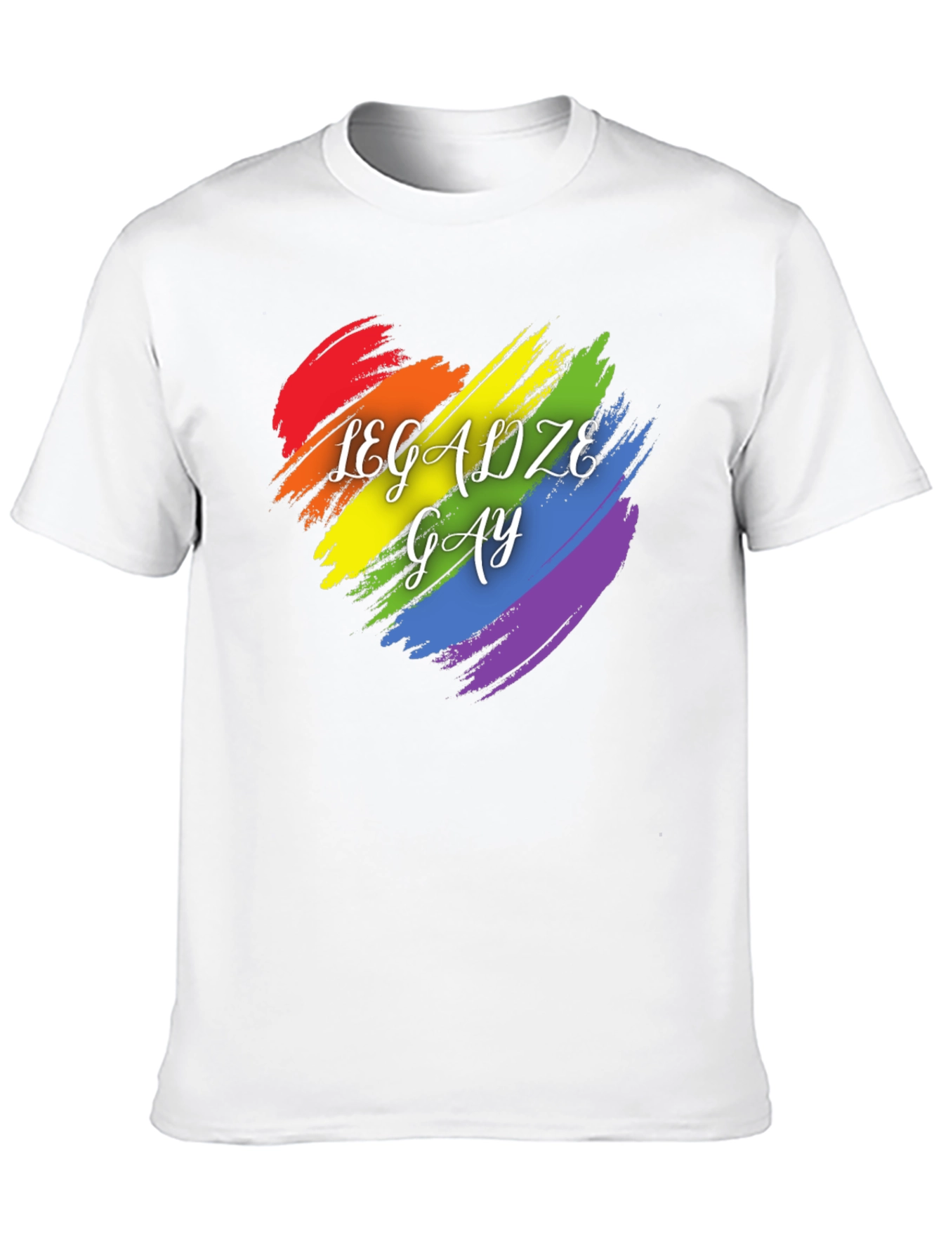 Legalize Gay Pride T-Shirt Rainbow Heart Tee