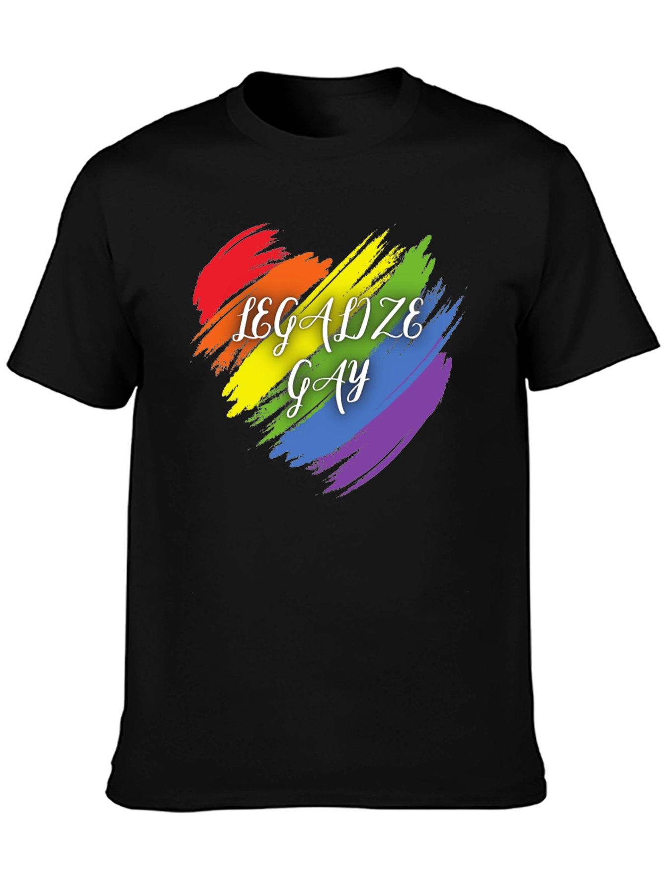 Legalize Gay Pride T-Shirt Rainbow Heart Tee
