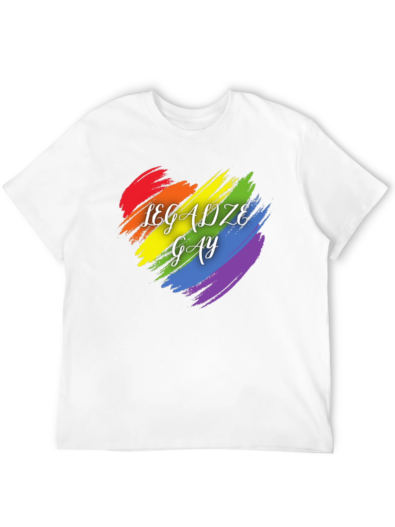 Legalize Gay Pride T-Shirt Rainbow Heart Tee