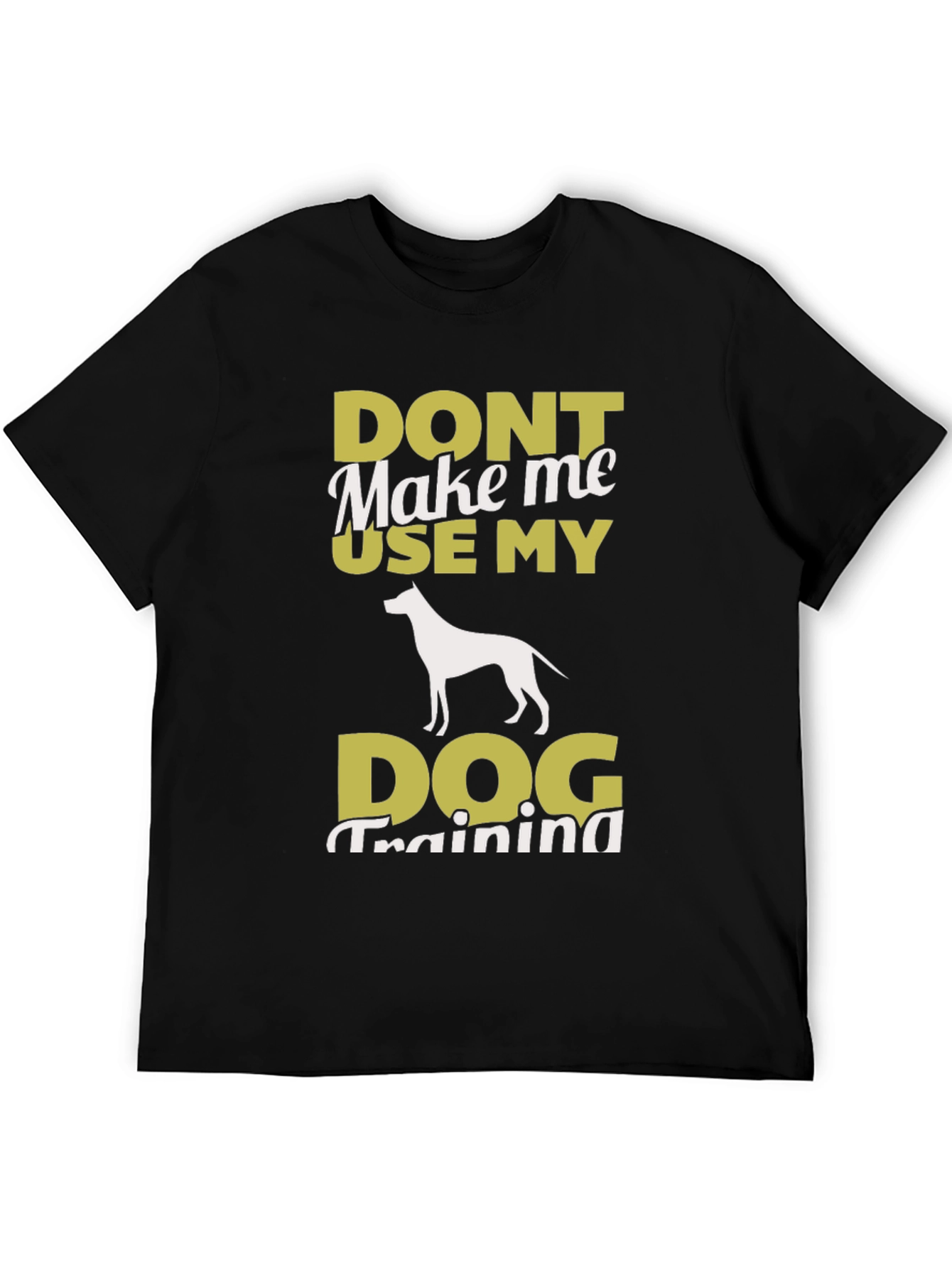 Dog Training Graphic Tee - Mens Black T-Shirt