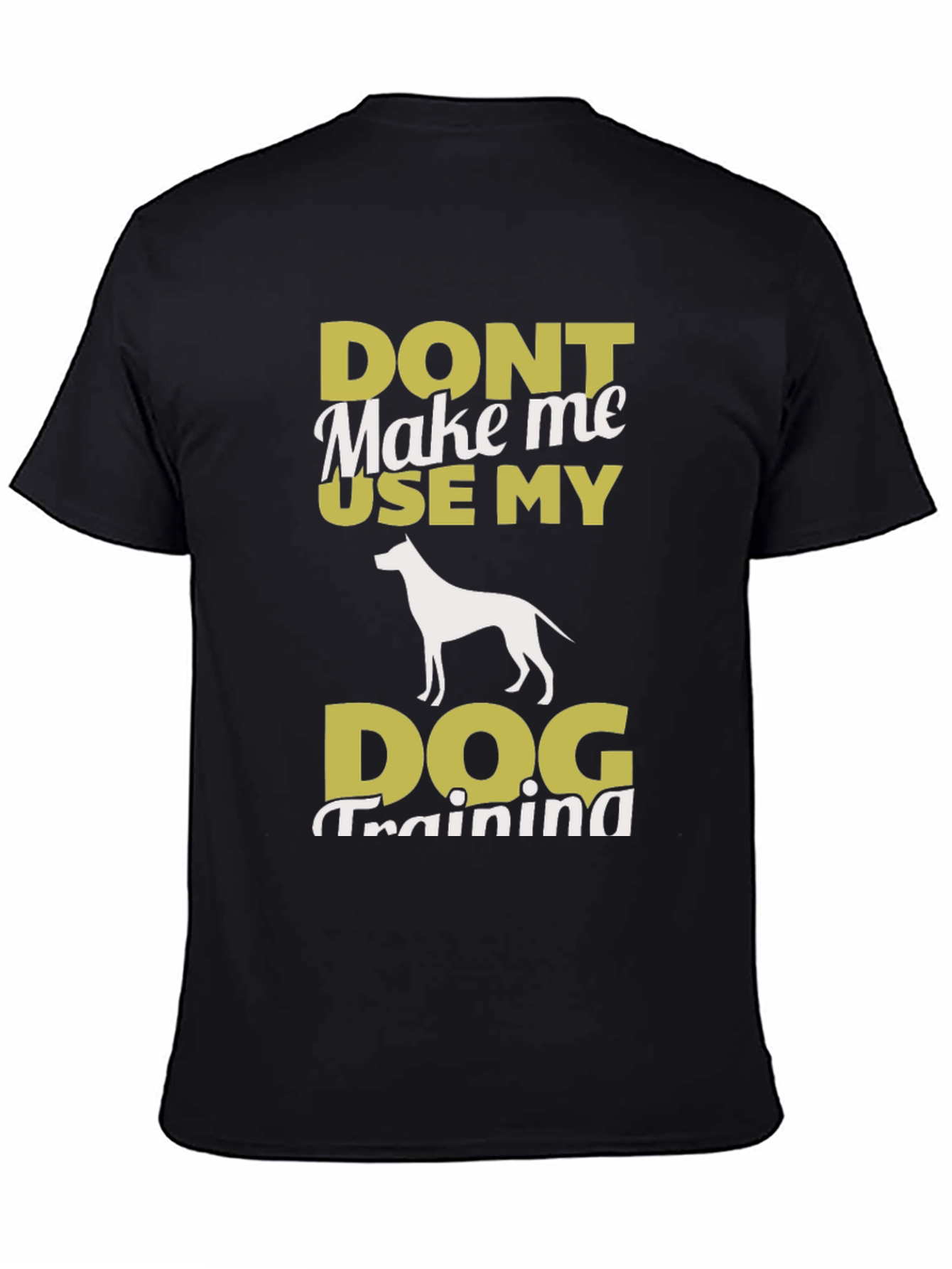 Dog Training Graphic Tee - Mens Black T-Shirt