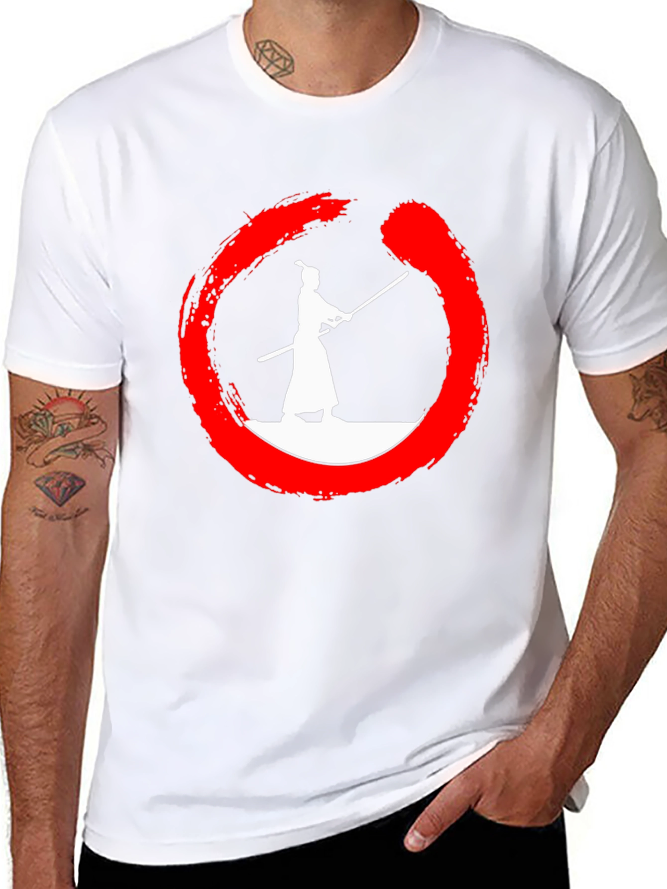 Samurai Zen Circle Graphic Tee