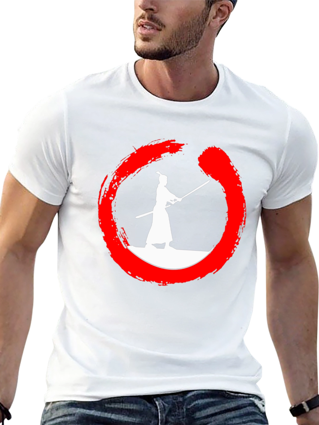 Samurai Zen Circle Graphic Tee
