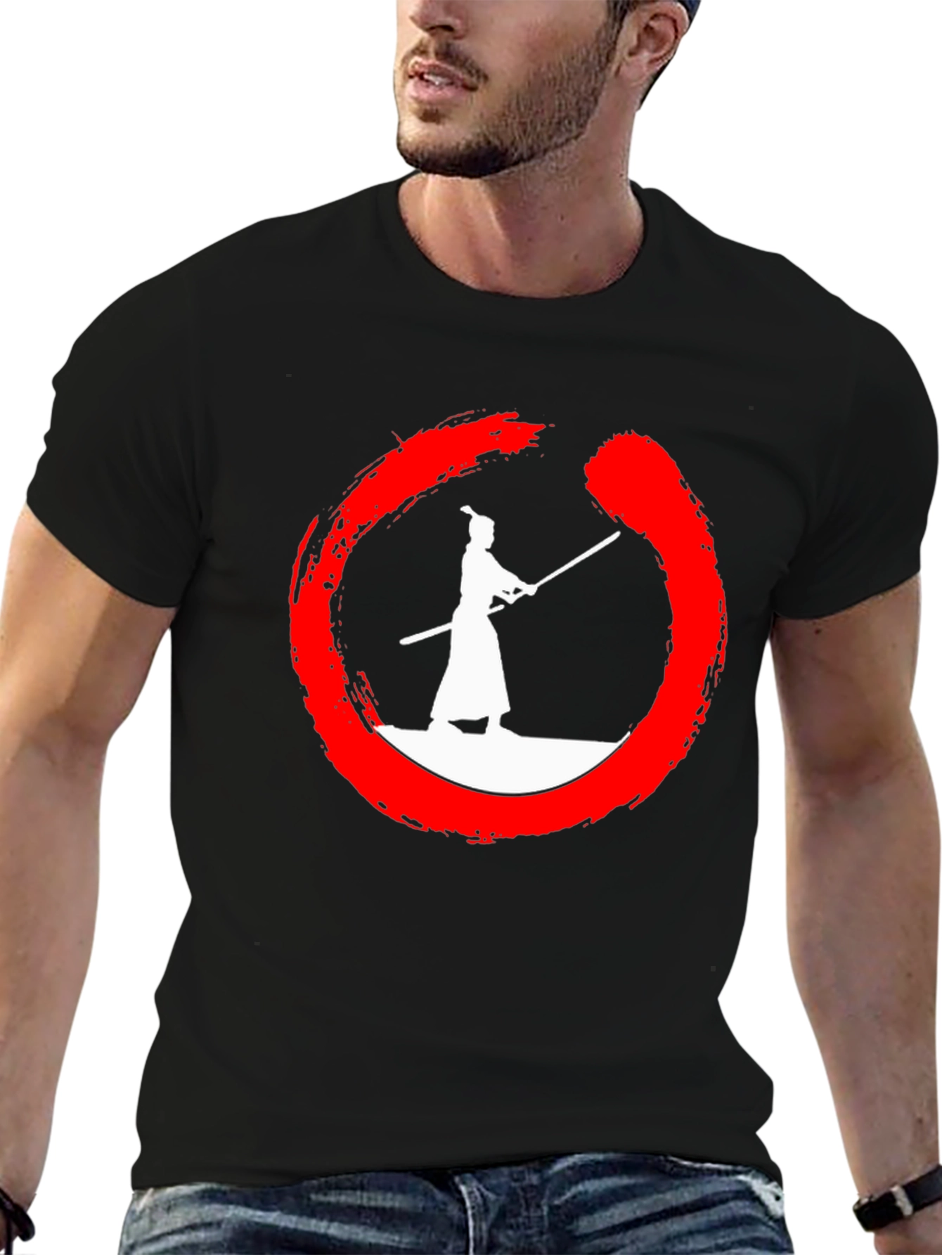 Samurai Zen Circle Graphic Tee