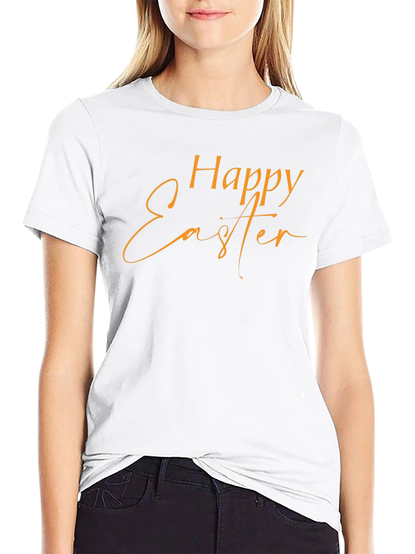 Happy Easter Black T-Shirt