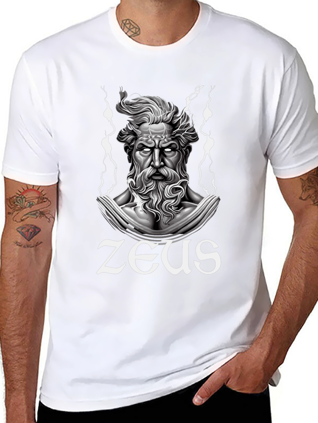 Zeus Graphic Tee - Black
