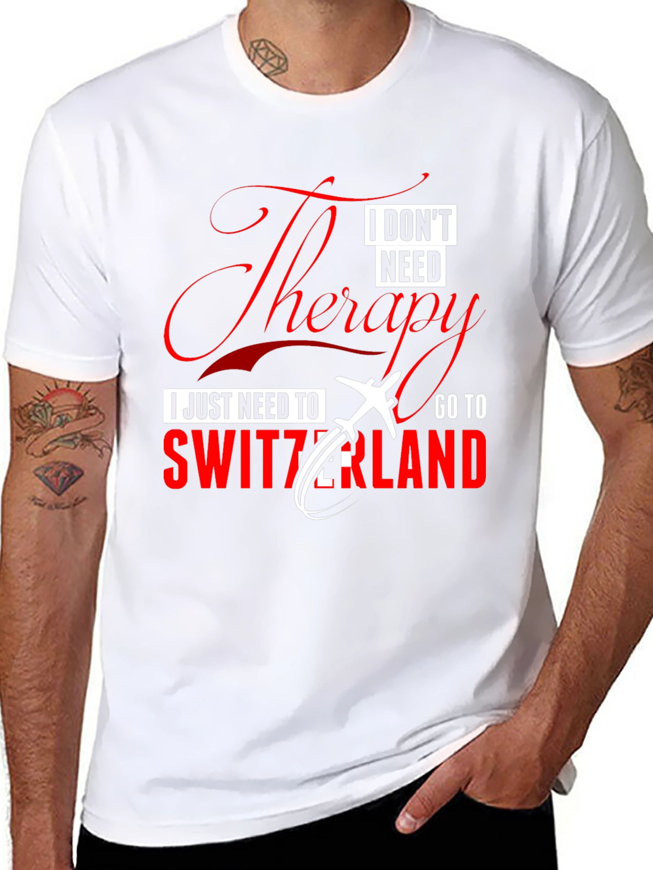 Switzerland Therapy T-Shirt - Travel Humor Tee