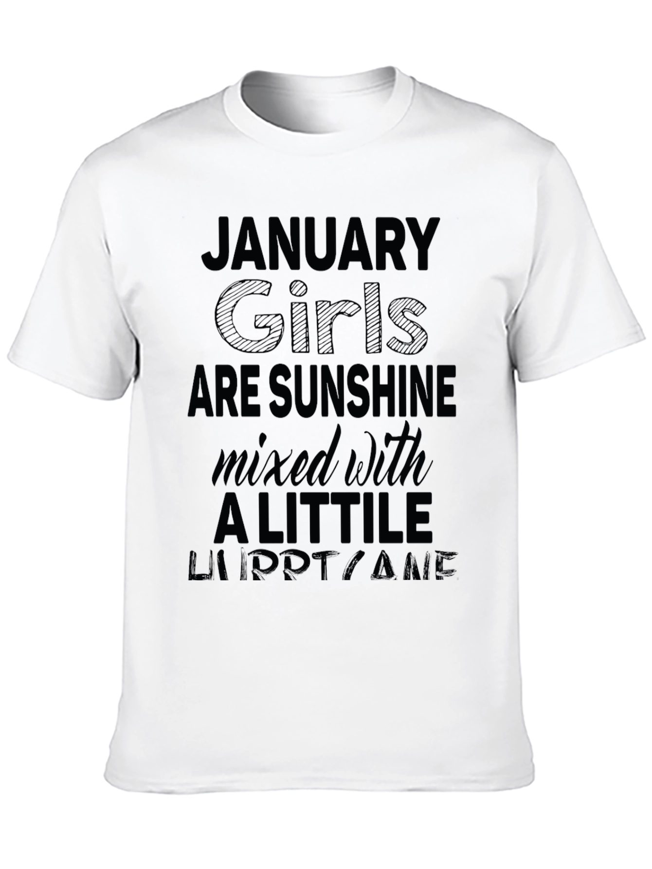 January Girls Sunshine Hurricane Black T-Shirt