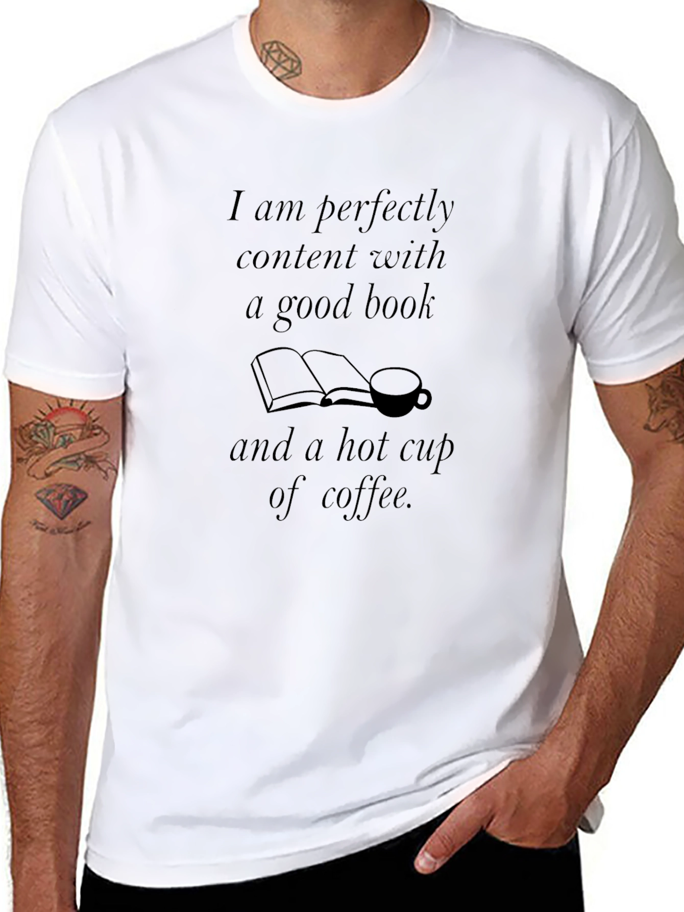 Book and Coffee Lover T-Shirt