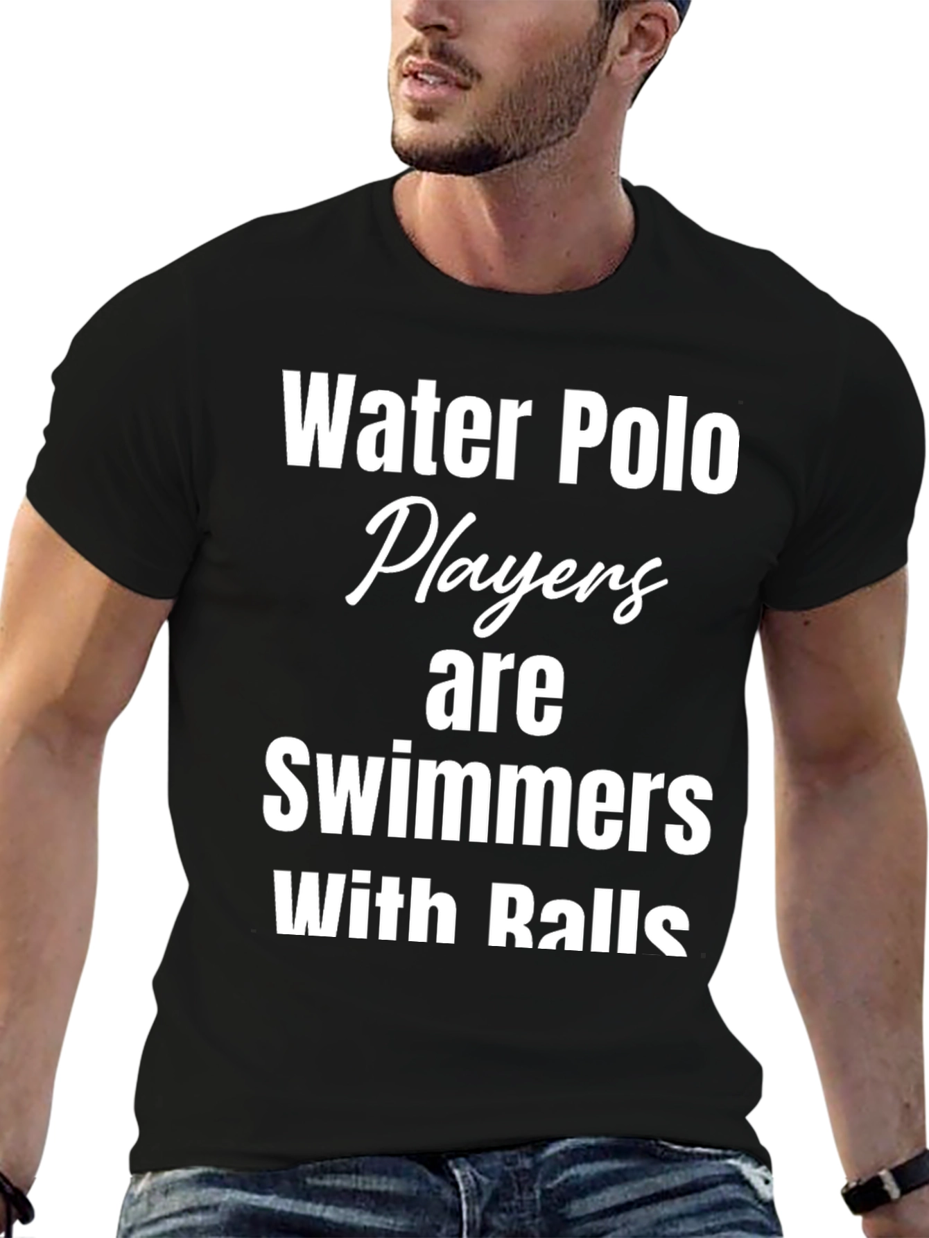Water Polo Players Graphic T-Shirt