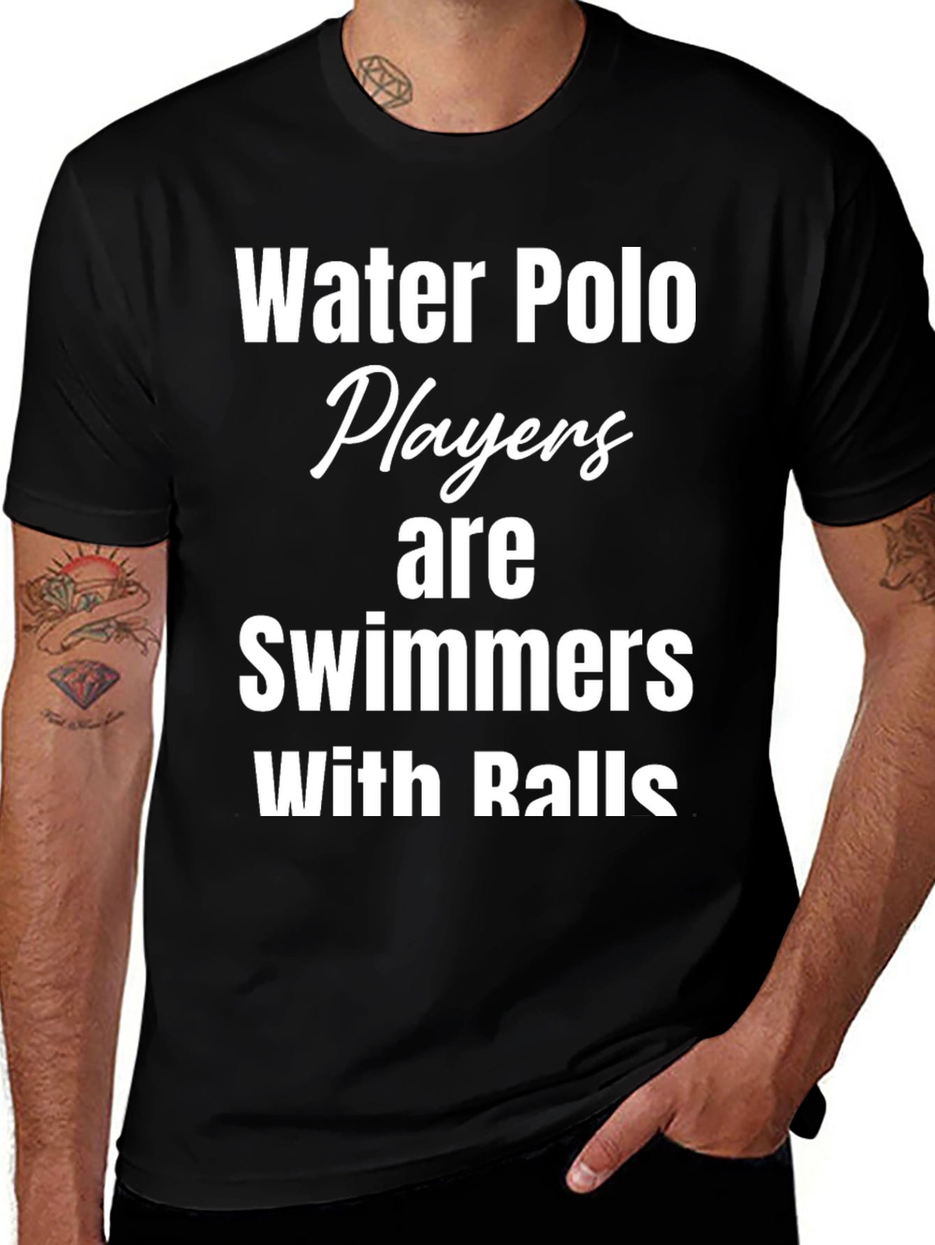 Water Polo Players Graphic T-Shirt
