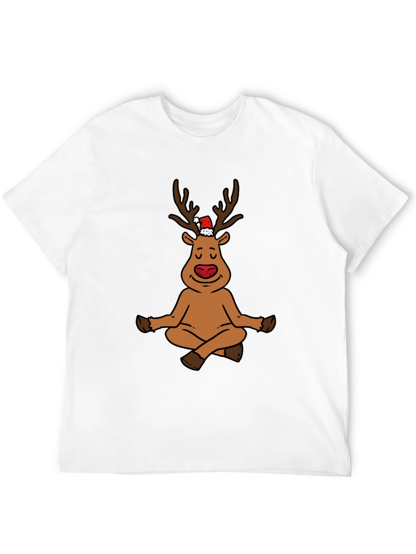 Yoga Reindeer Christmas T-Shirt