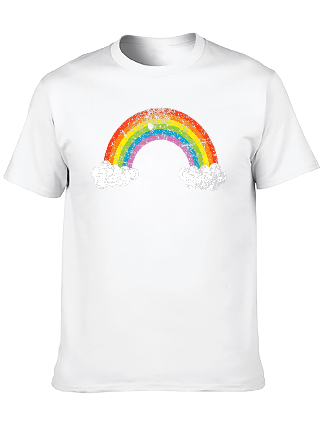 Rainbow Cloud Graphic Tee - Black