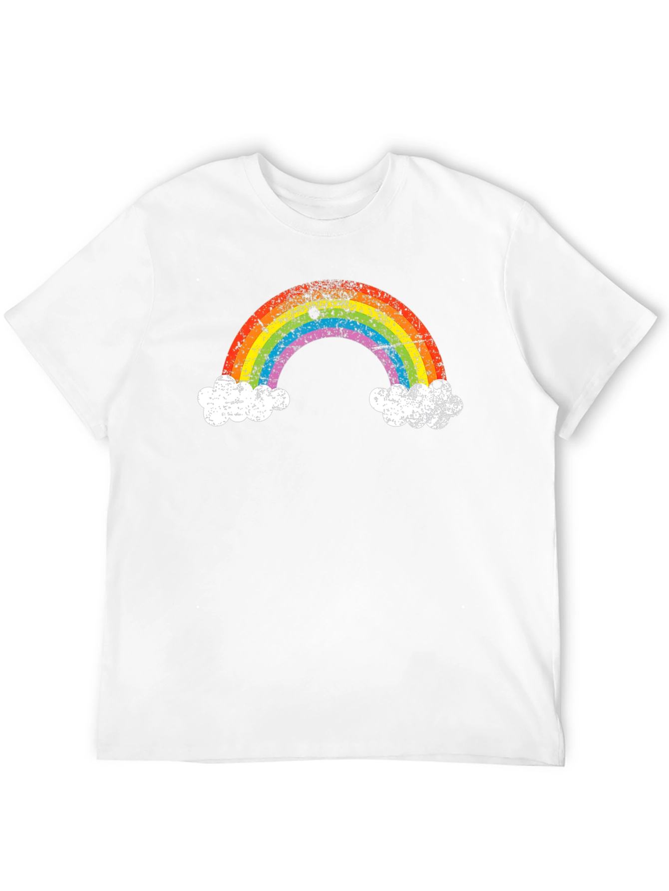 Rainbow Cloud Graphic Tee - Black