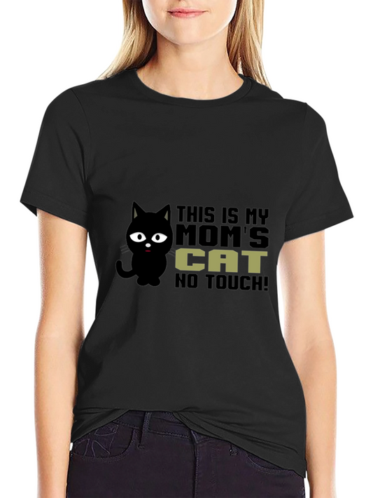 Funny Cat Lover T-Shirt - This is My Moms Cat
