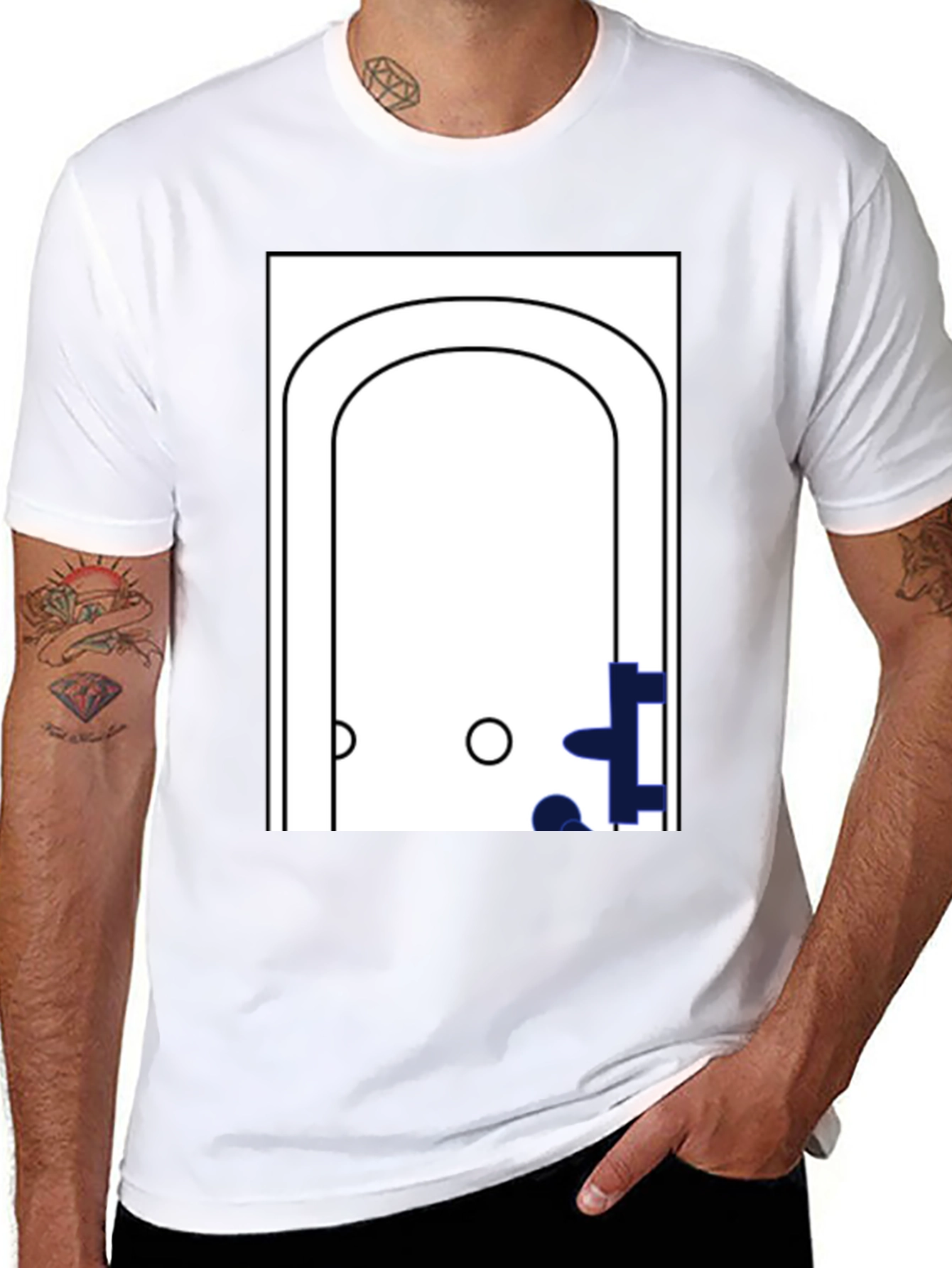 Minimalist Bathtub Graphic T-Shirt