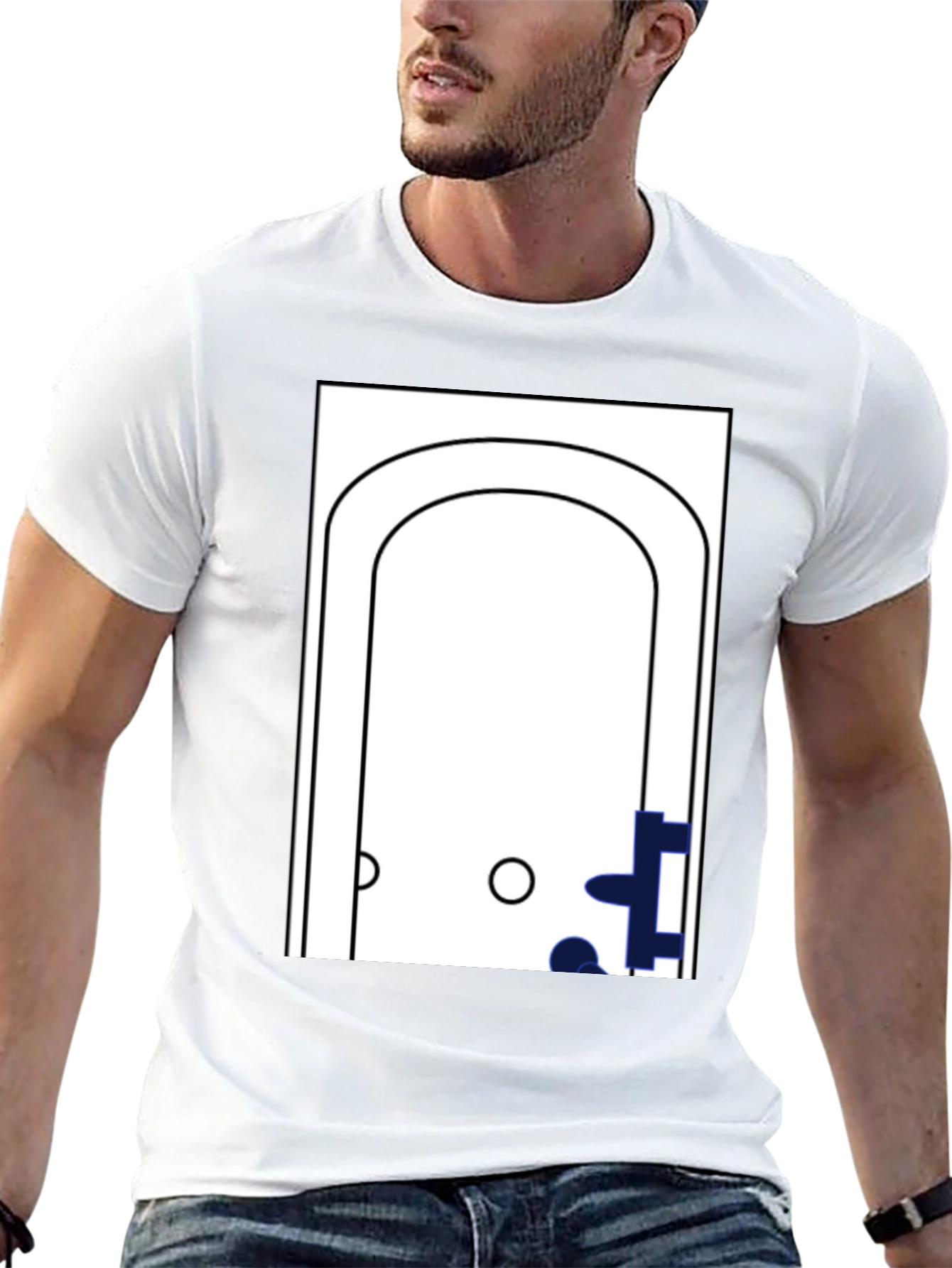 Minimalist Bathtub Graphic T-Shirt