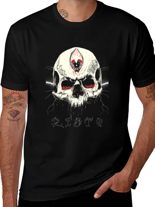 Edgy Skull Graphic Tee - Third Eye Design