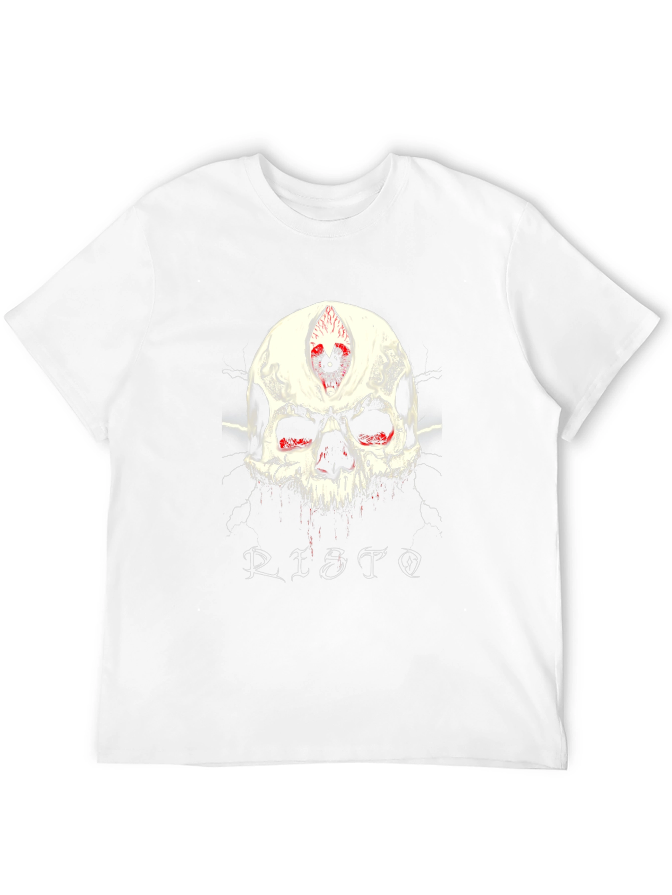 Edgy Skull Graphic Tee - Third Eye Design