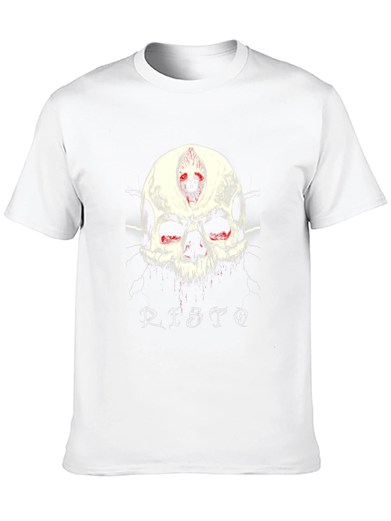 Edgy Skull Graphic Tee - Third Eye Design