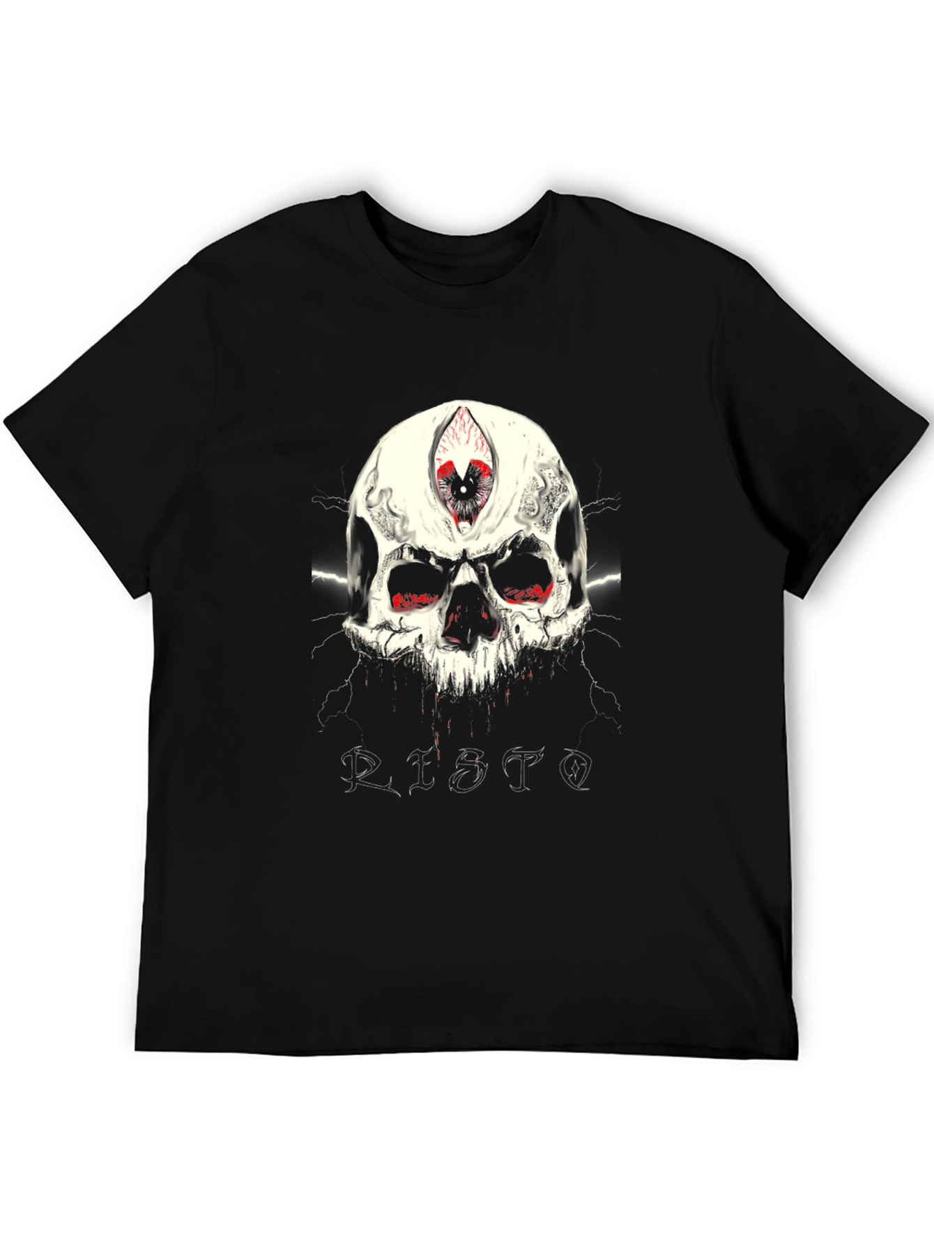 Edgy Skull Graphic Tee - Third Eye Design