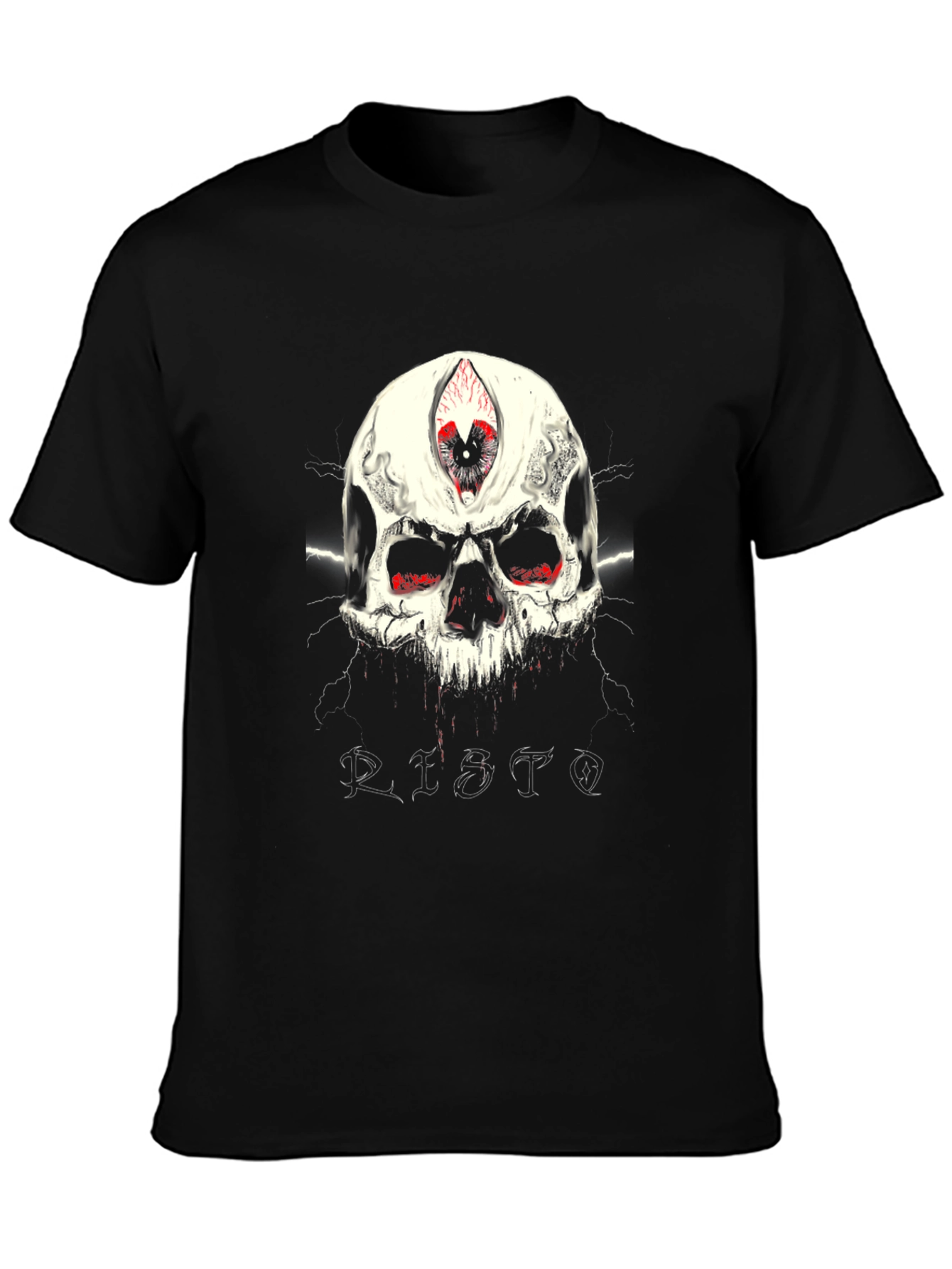 Edgy Skull Graphic Tee - Third Eye Design
