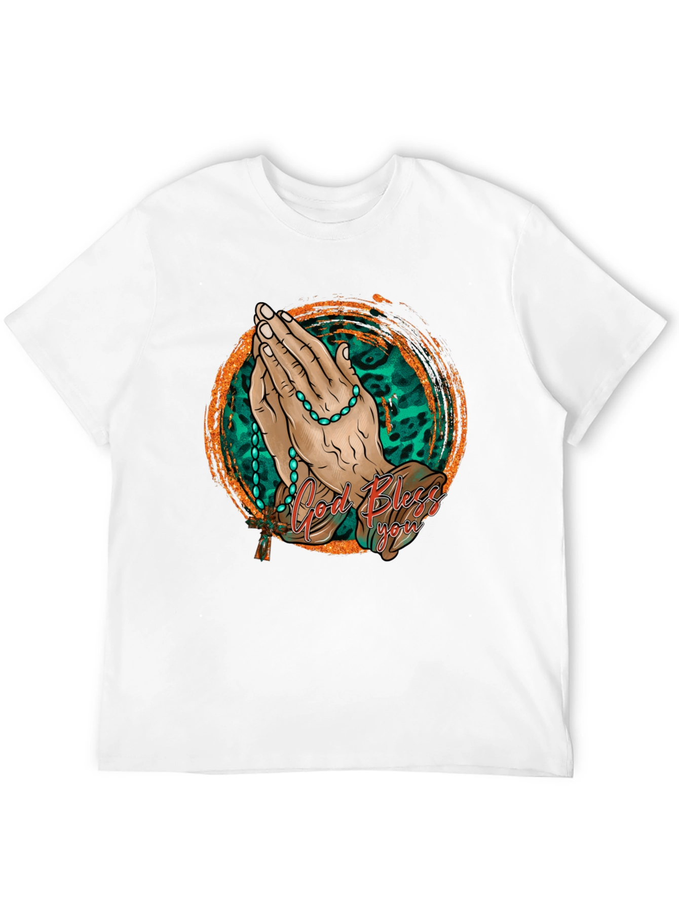 God Bless You Graphic Print Tee