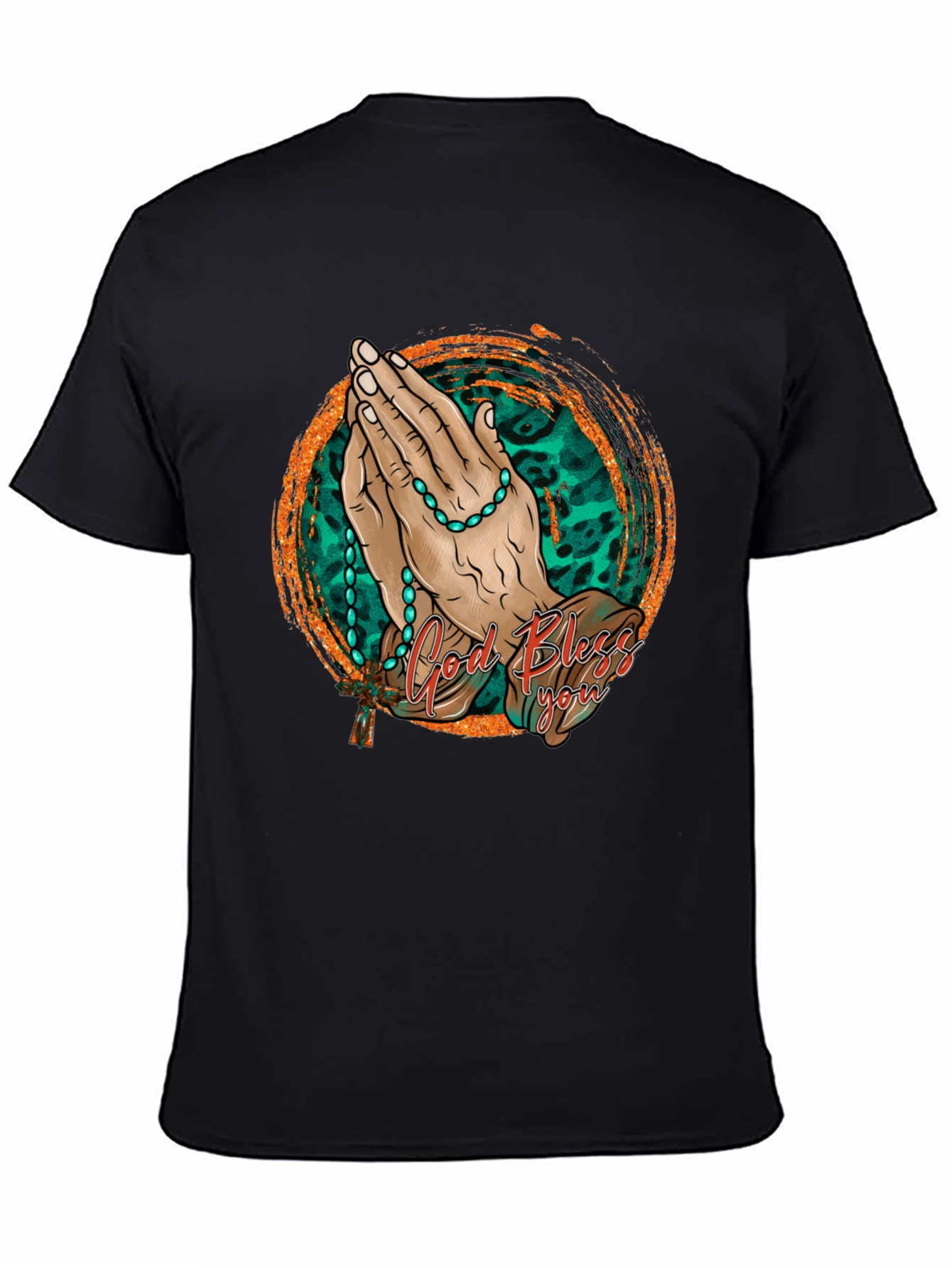 God Bless You Graphic Print Tee